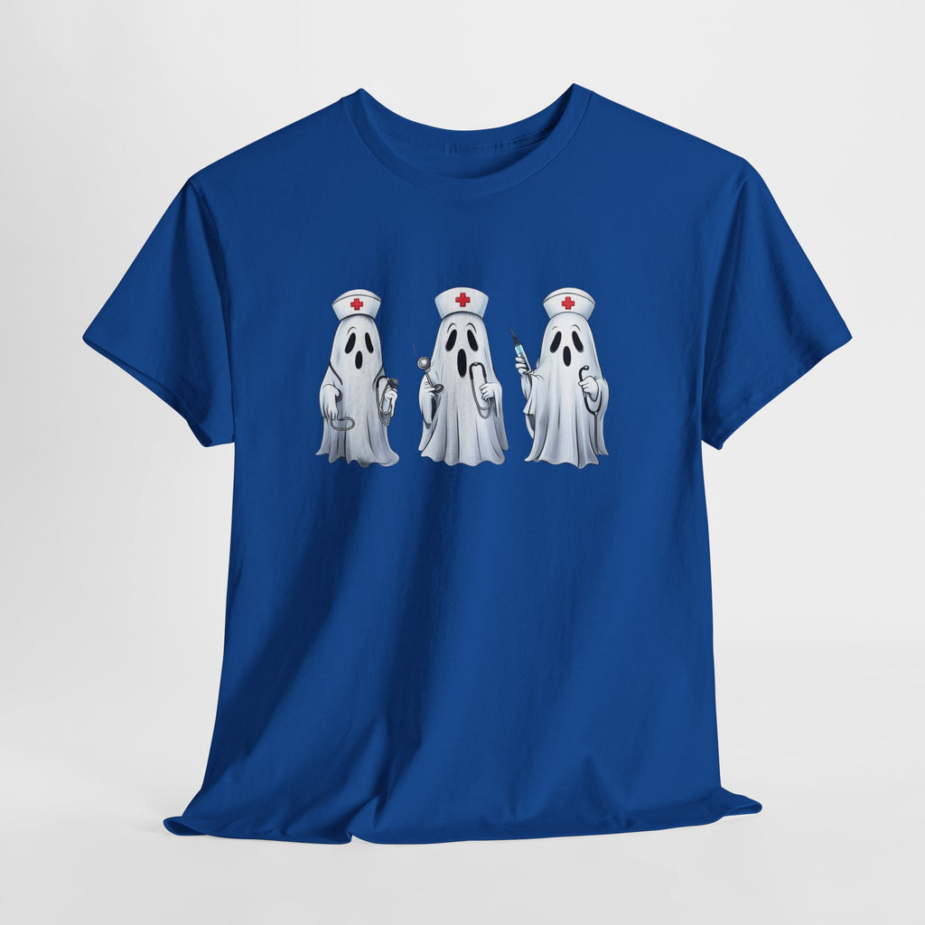 Ghostly Nurses Unisex Heavy Cotton Tee