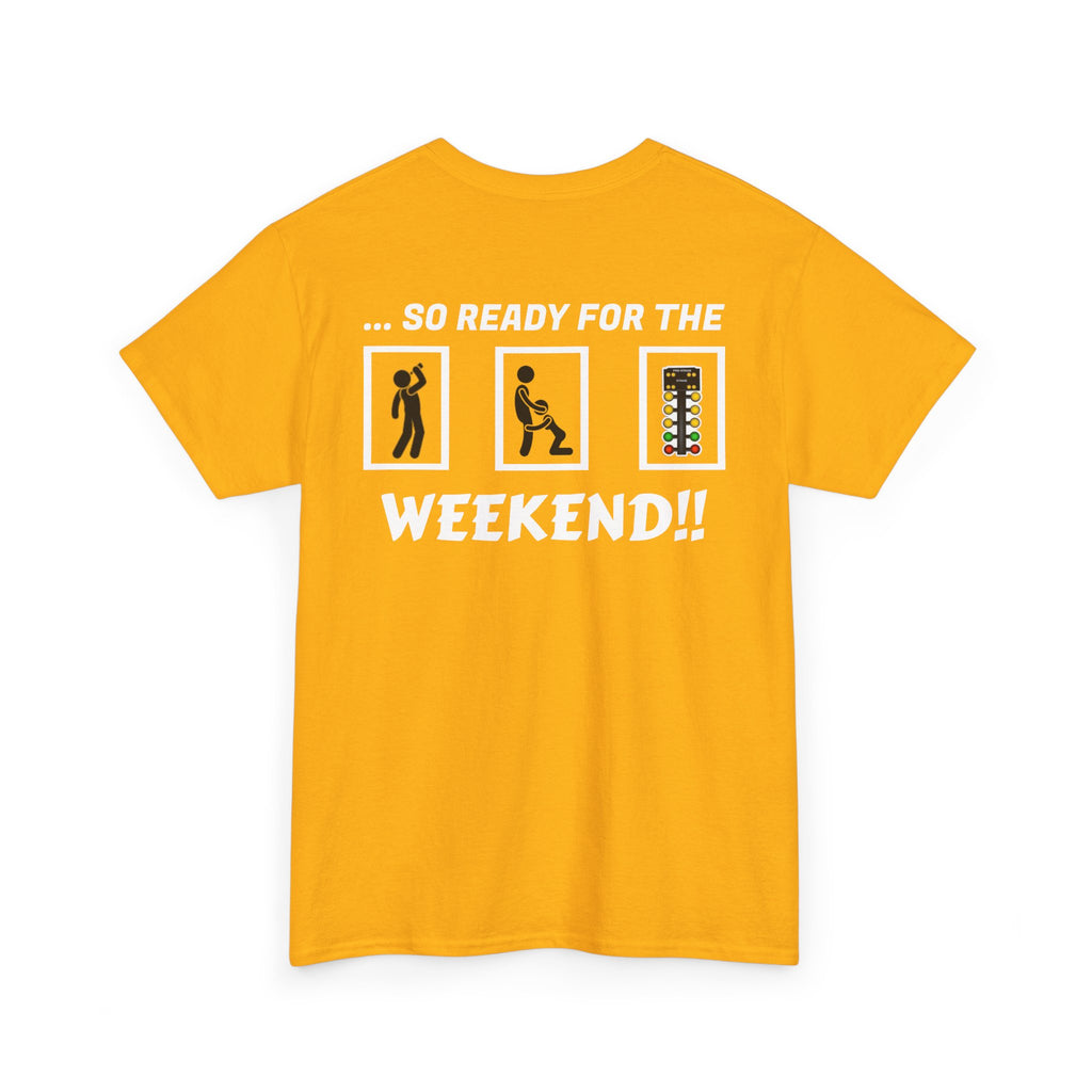 Weekend Vibes Unisex Heavy Cotton Tee, Casual Graphic Shirt, Perfect for Relaxation, Gift for Friends, Summer Wear