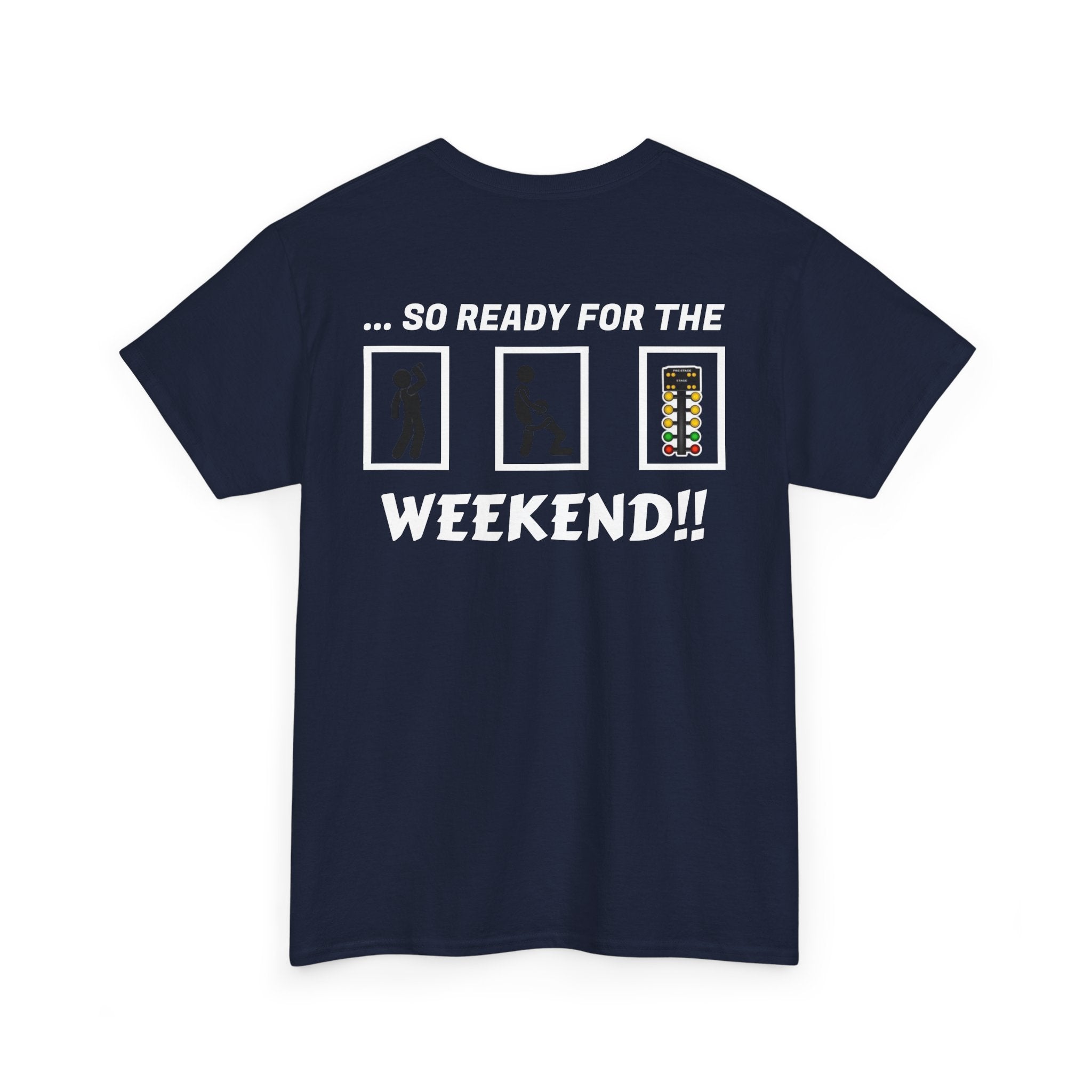 Weekend Vibes Unisex Heavy Cotton Tee, Casual Graphic Shirt, Perfect for Relaxation, Gift for Friends, Summer Wear