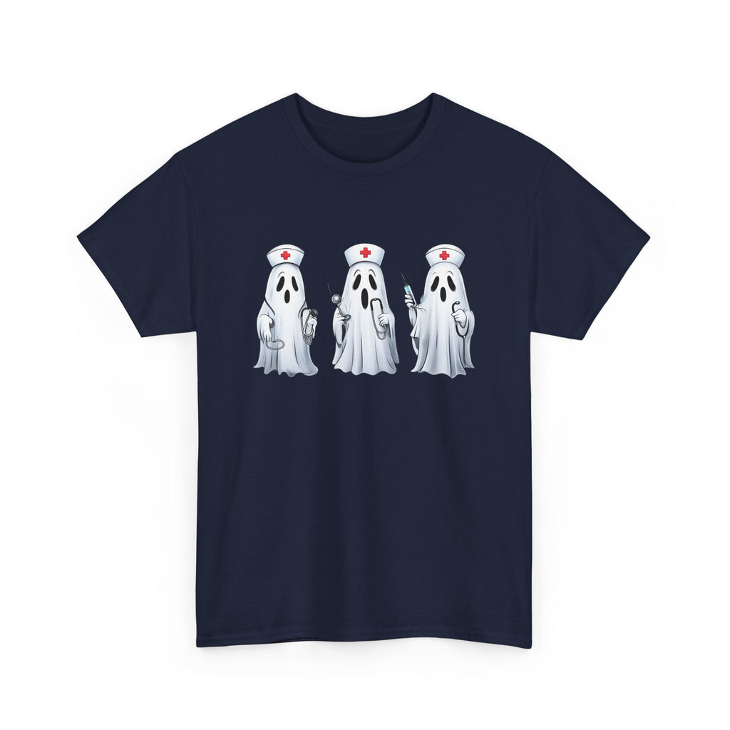 Ghostly Nurses Unisex Heavy Cotton Tee