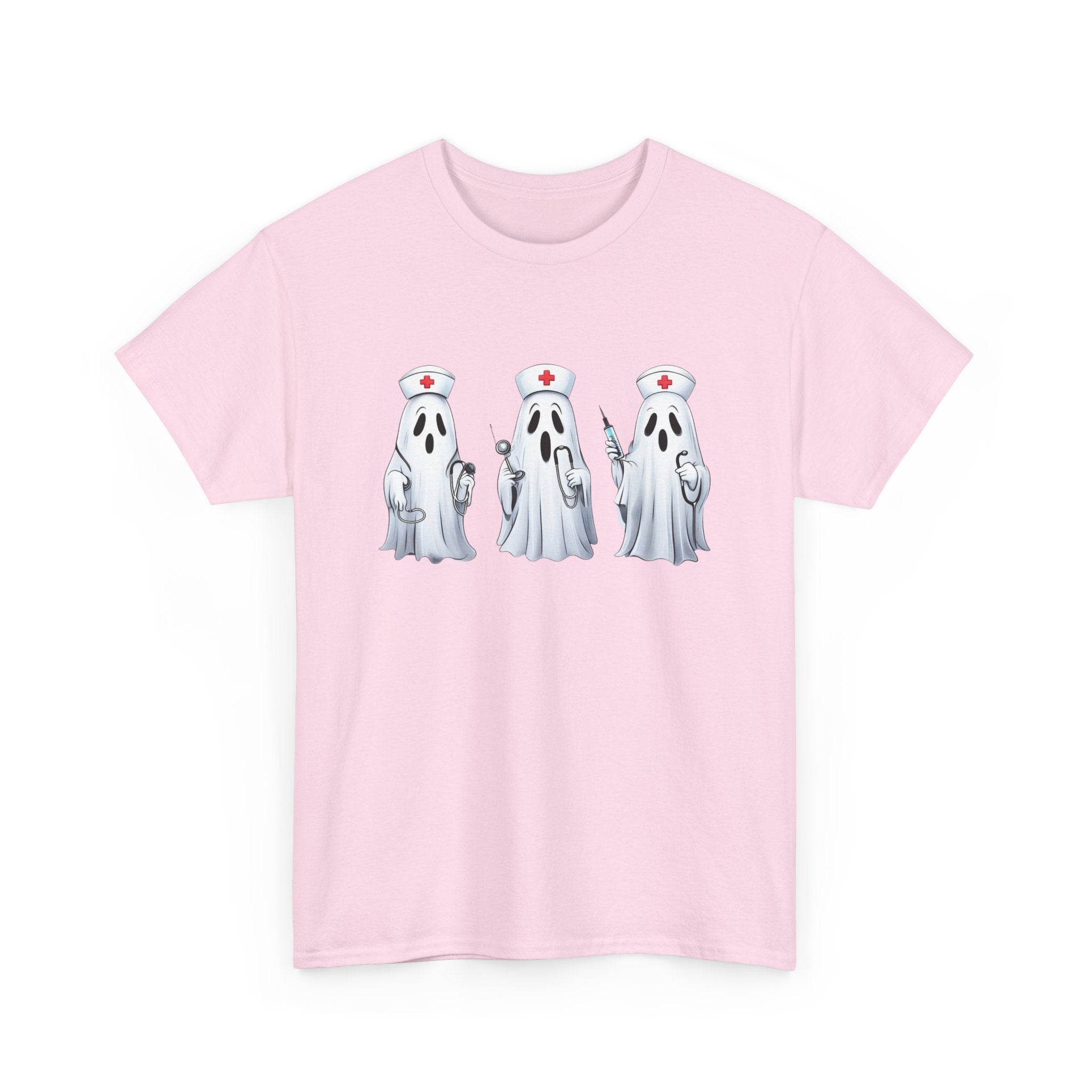 Ghostly Nurses Unisex Heavy Cotton Tee