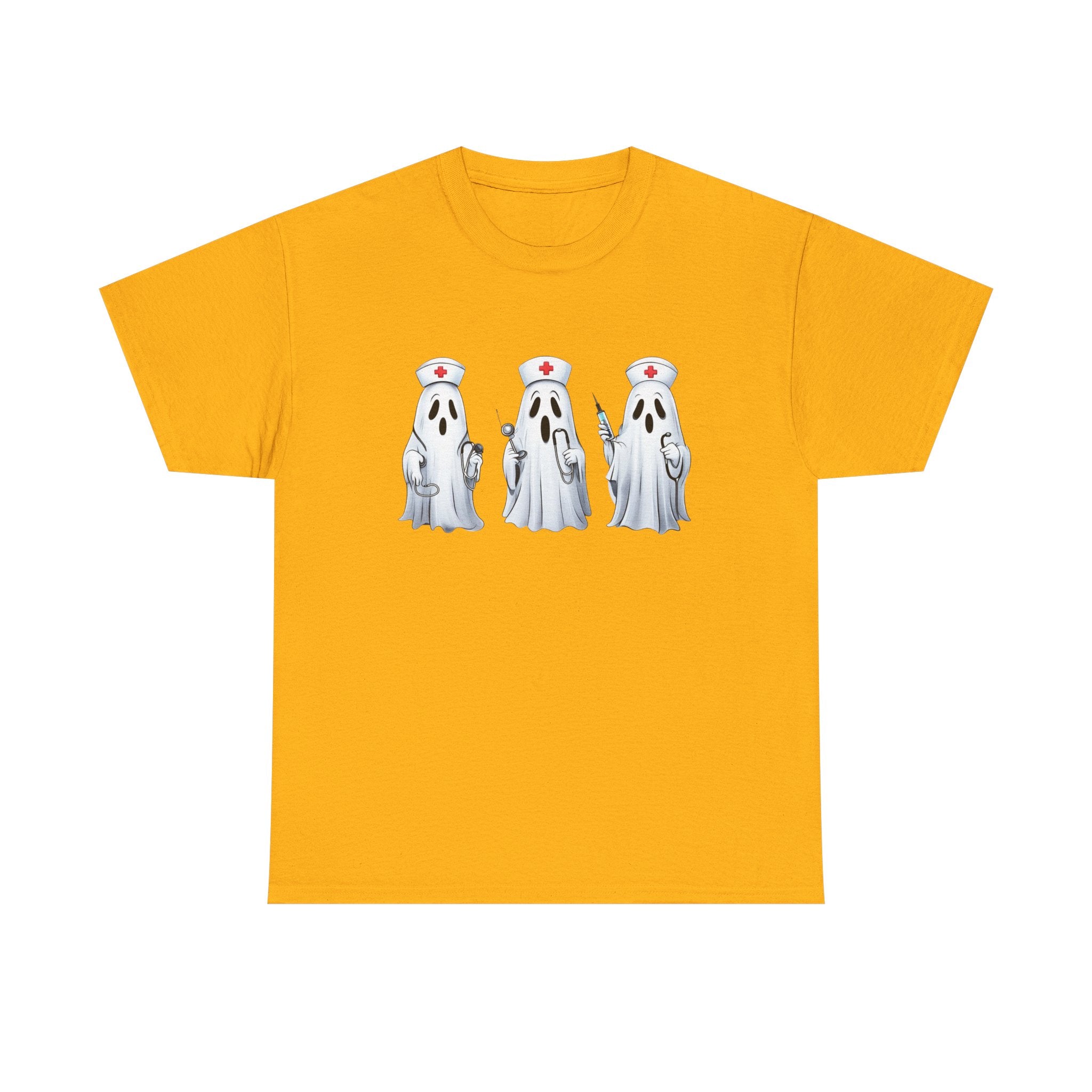 Ghostly Nurses Unisex Heavy Cotton Tee