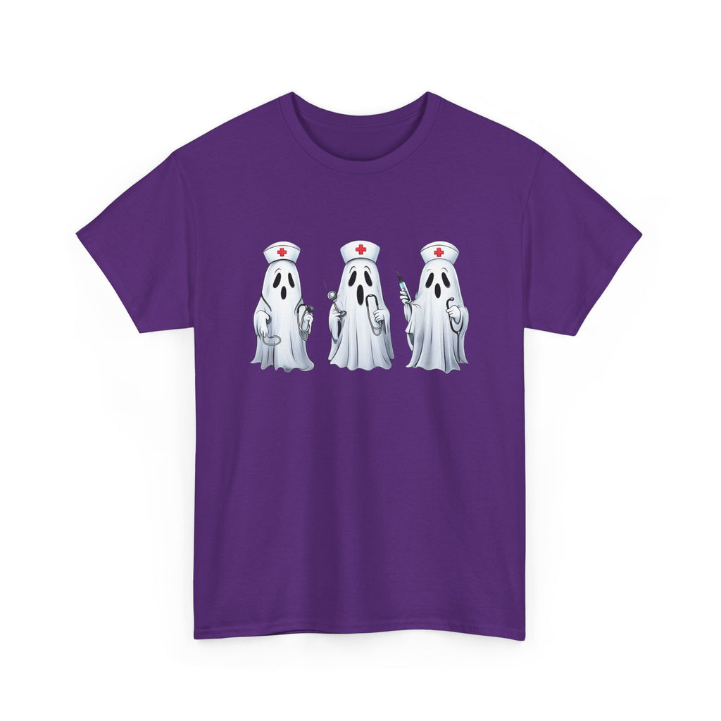 Ghostly Nurses Unisex Heavy Cotton Tee