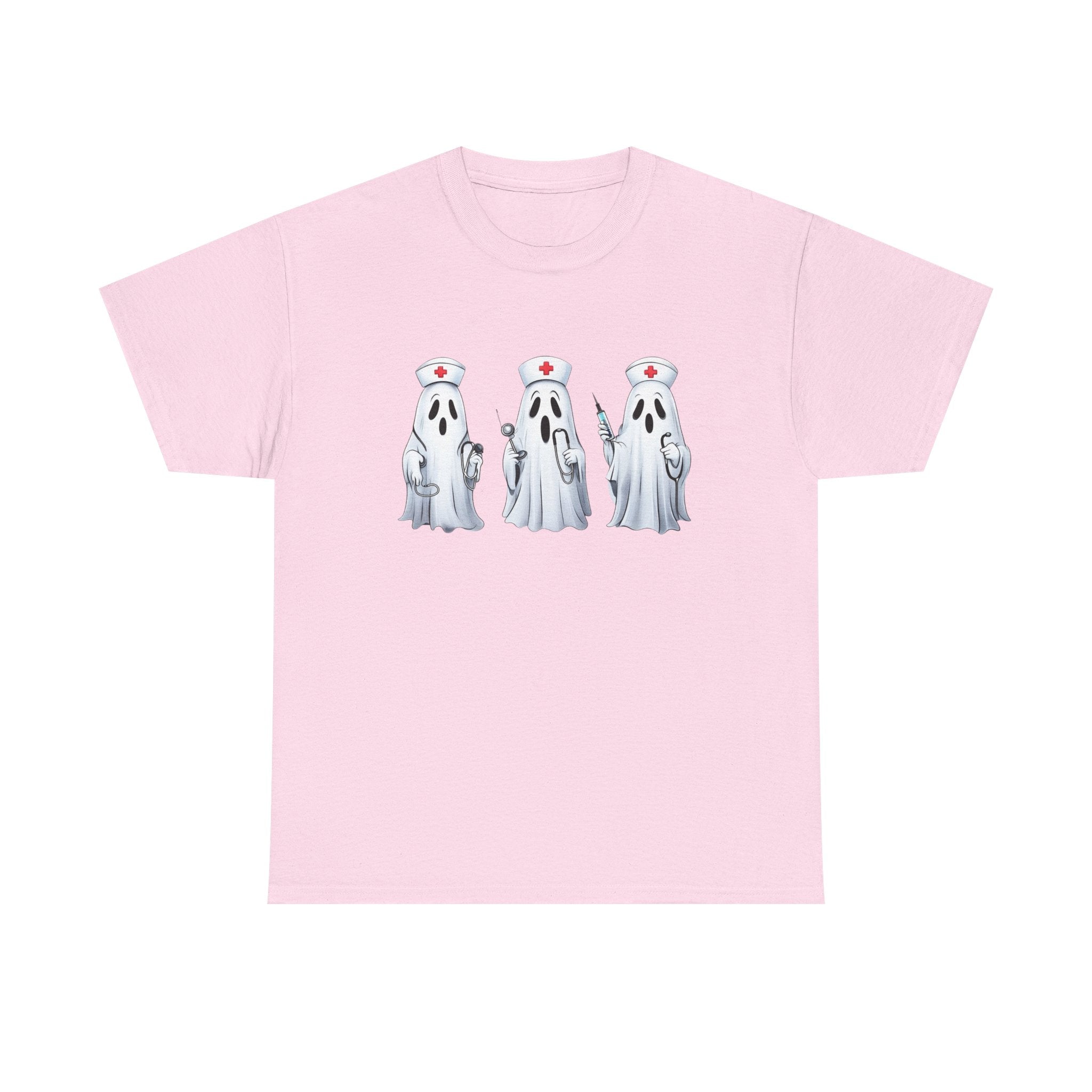 Ghostly Nurses Unisex Heavy Cotton Tee