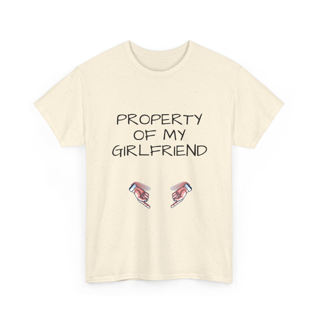 Property of My Girlfriend Tee - Cute Unisex Cotton Shirt, Couples Gift, Relationship Humor Tee, Valentine's Day Gift, Fun Casual Wear