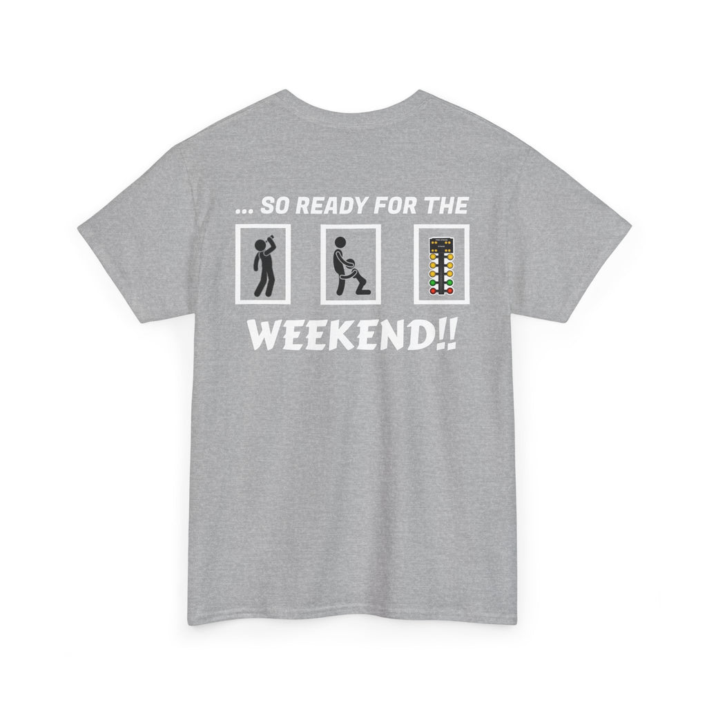 Weekend Vibes Unisex Heavy Cotton Tee, Casual Graphic Shirt, Perfect for Relaxation, Gift for Friends, Summer Wear