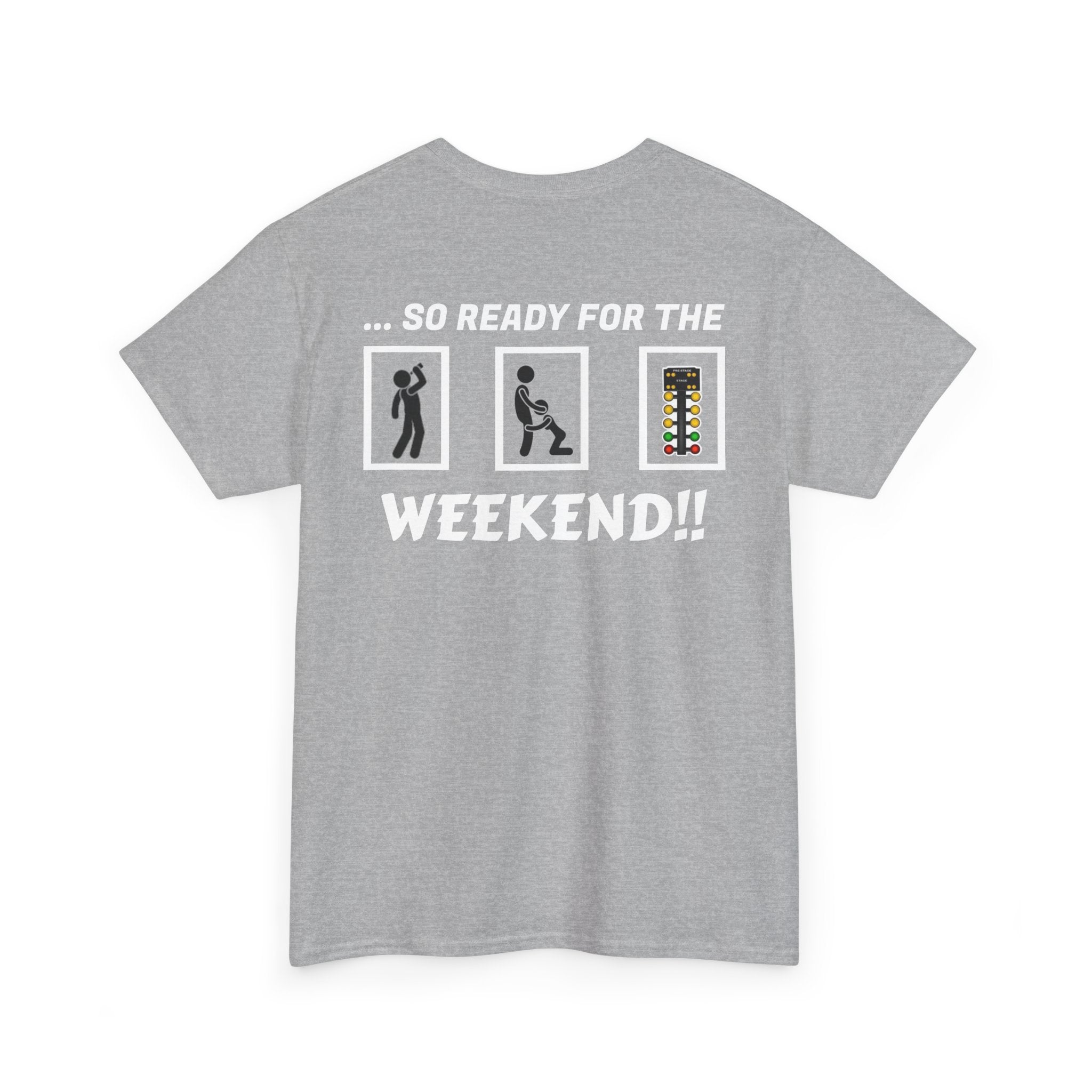 Weekend Vibes Unisex Heavy Cotton Tee, Casual Graphic Shirt, Perfect for Relaxation, Gift for Friends, Summer Wear