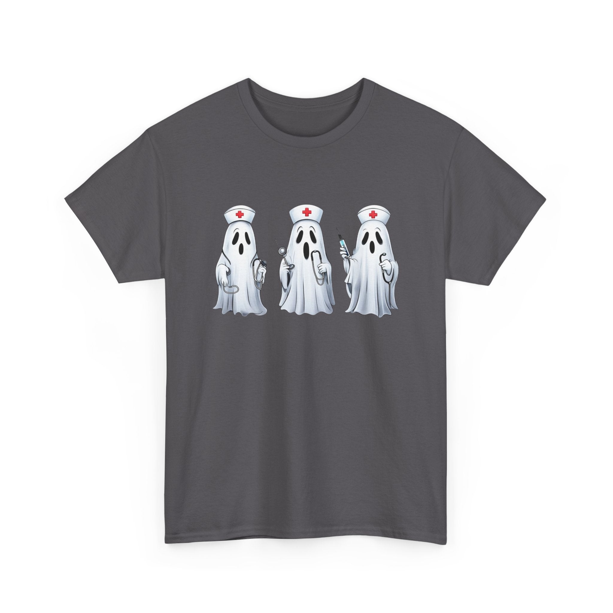 Ghostly Nurses Unisex Heavy Cotton Tee