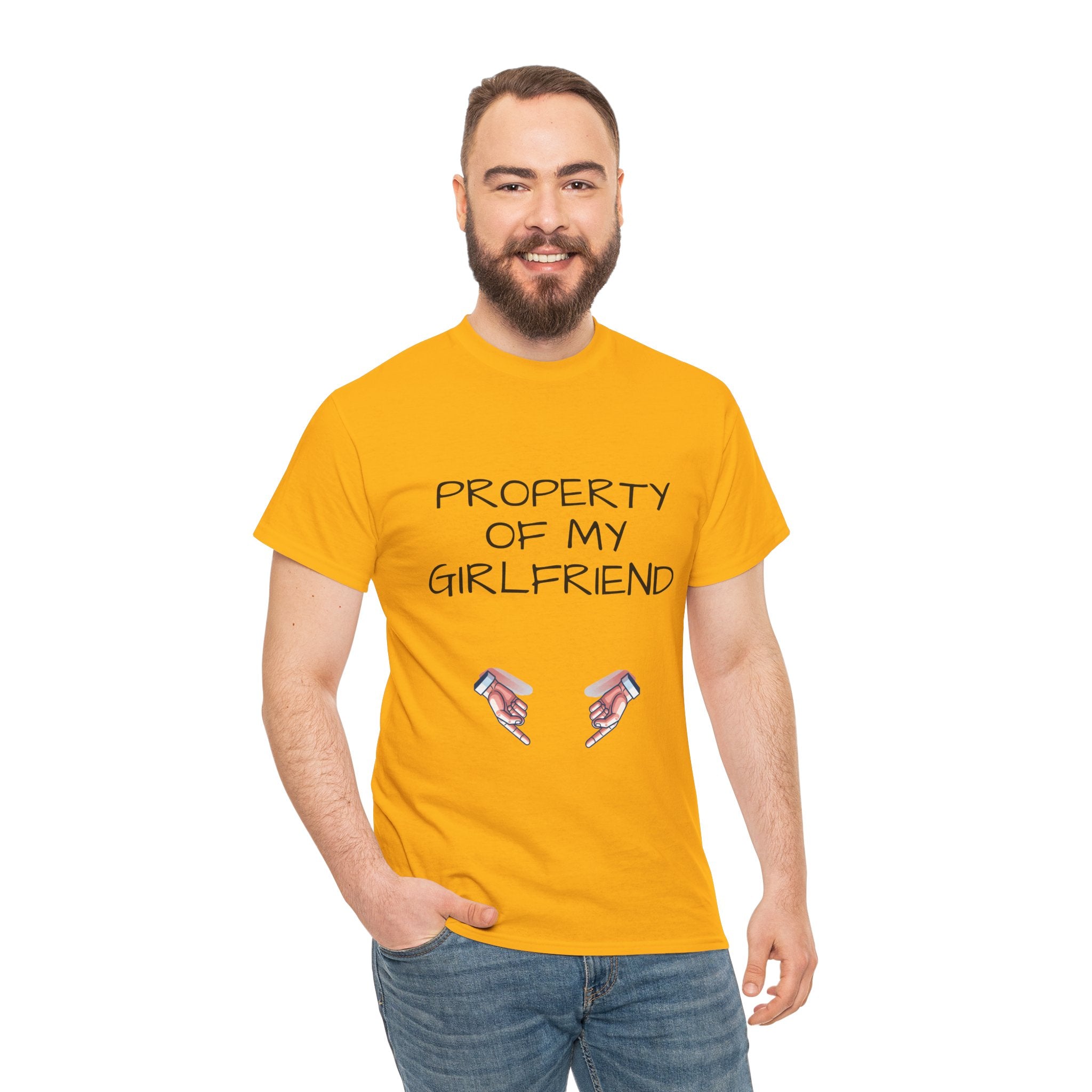Property of My Girlfriend Tee - Cute Unisex Cotton Shirt, Couples Gift, Relationship Humor Tee, Valentine's Day Gift, Fun Casual Wear