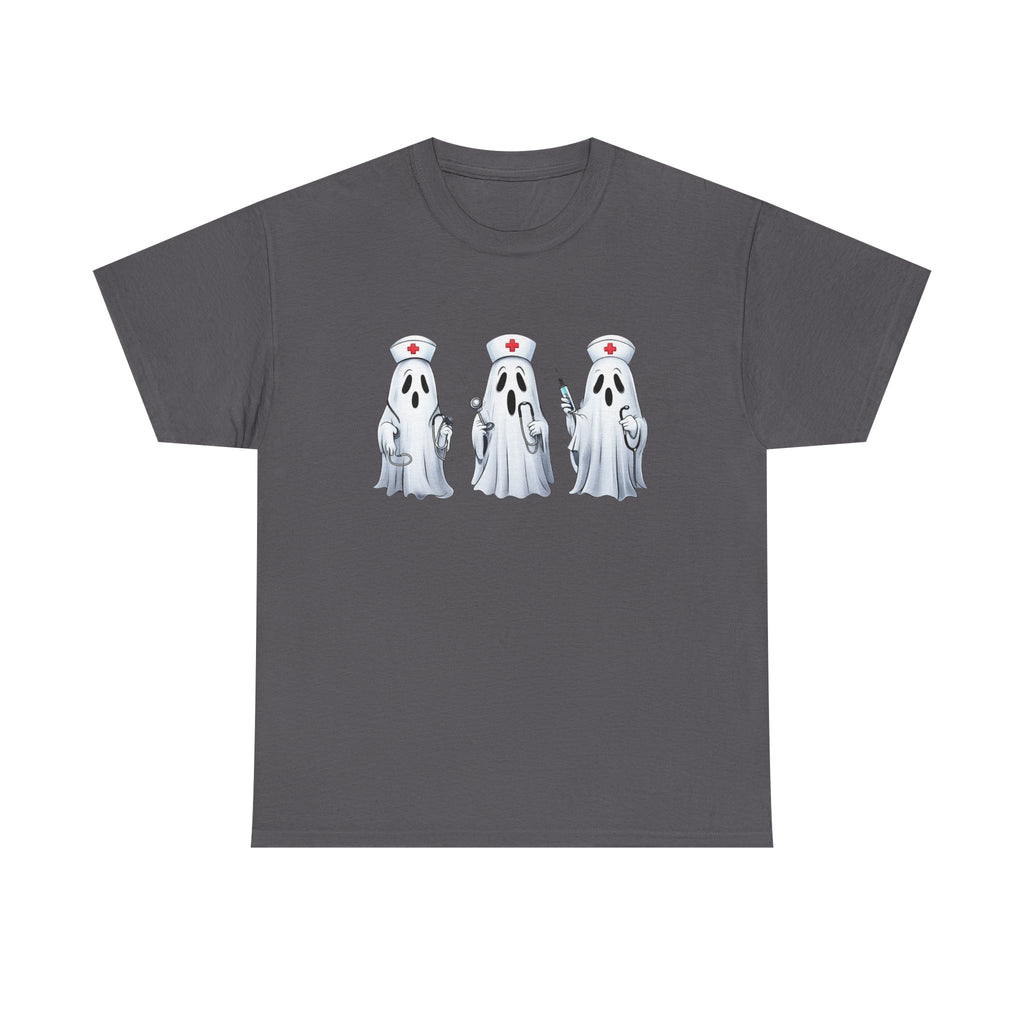 Ghostly Nurses Unisex Heavy Cotton Tee