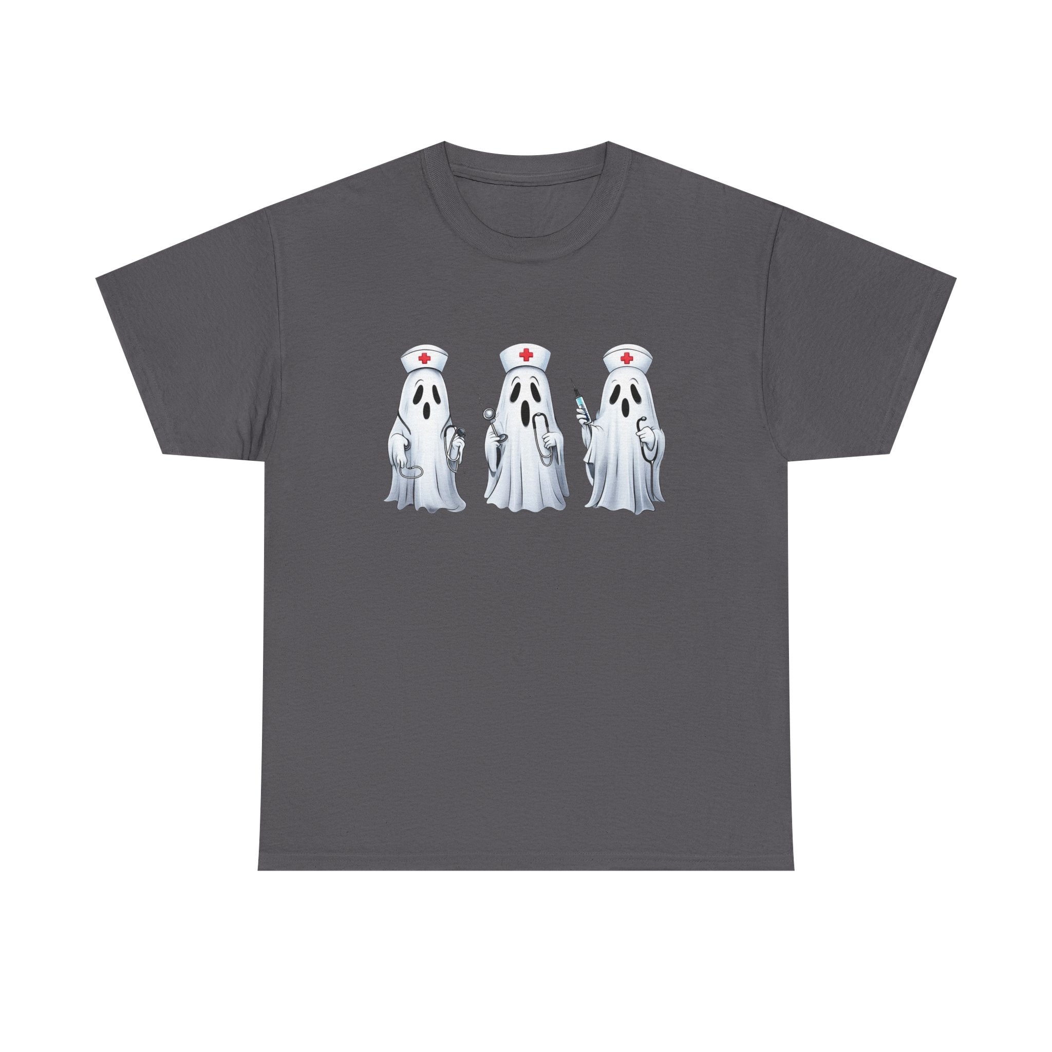 Ghostly Nurses Unisex Heavy Cotton Tee