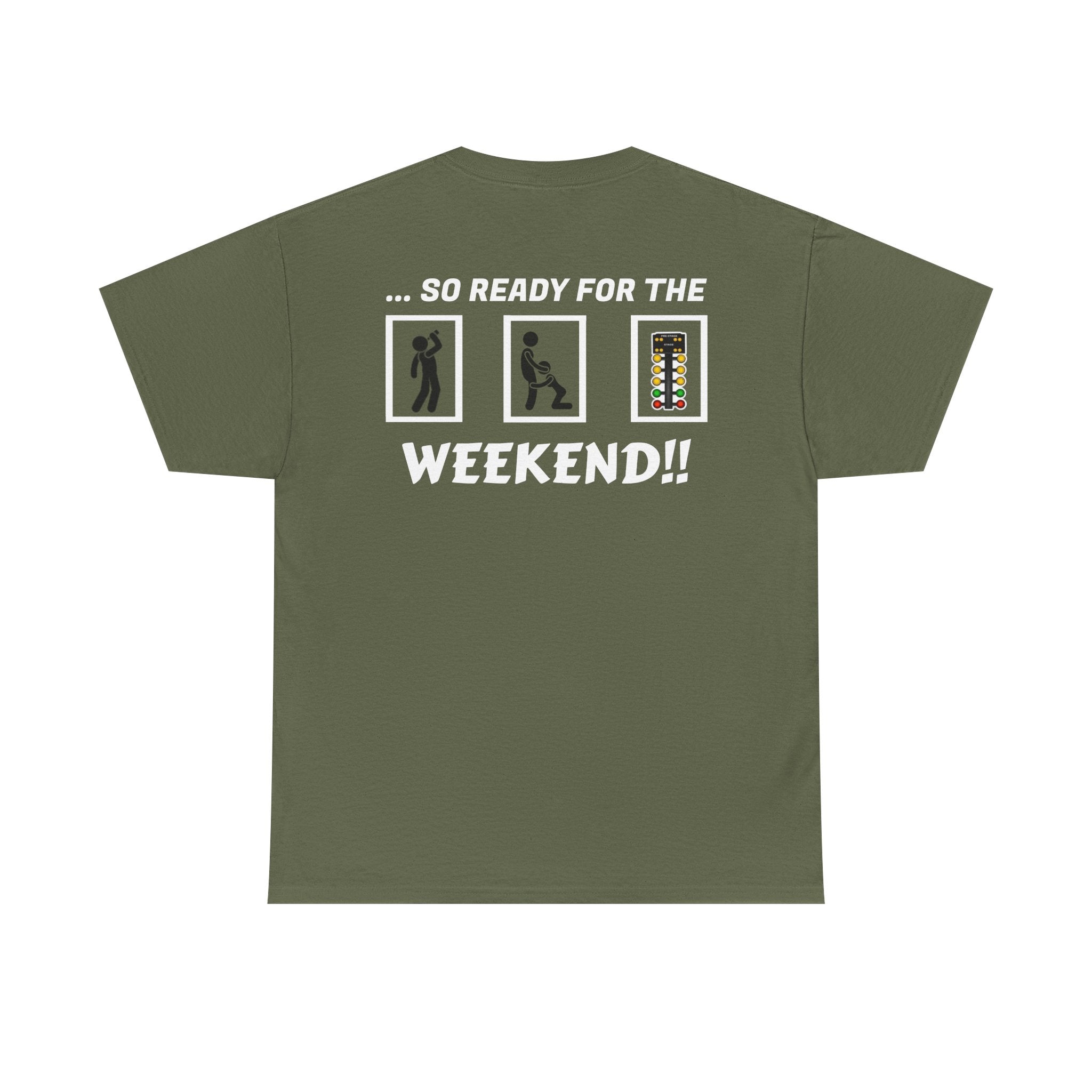 Weekend Vibes Unisex Heavy Cotton Tee, Casual Graphic Shirt, Perfect for Relaxation, Gift for Friends, Summer Wear