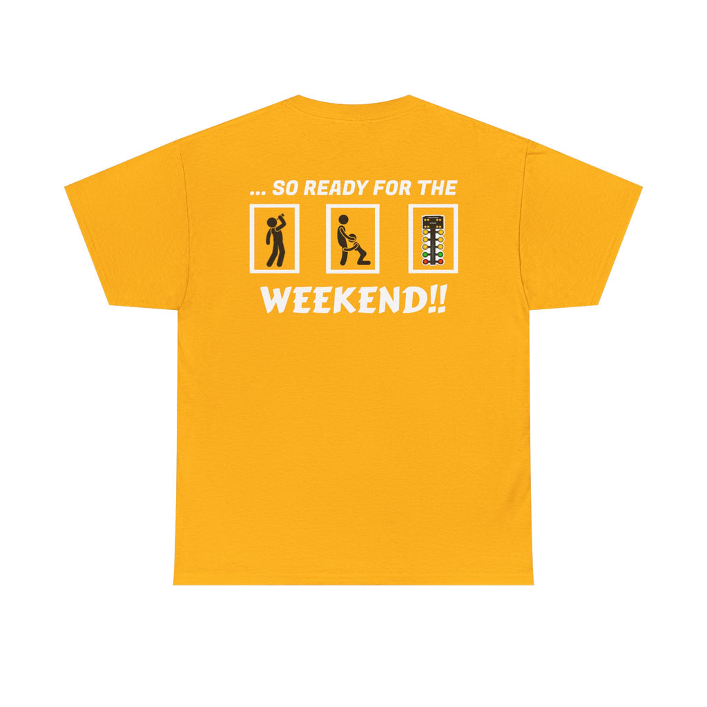 Weekend Vibes Unisex Heavy Cotton Tee, Casual Graphic Shirt, Perfect for Relaxation, Gift for Friends, Summer Wear