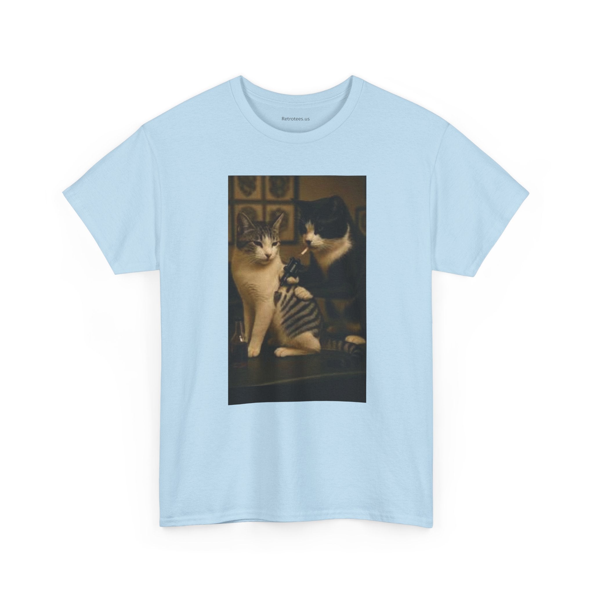 Cat Tatoo-Unisex Heavy Cotton Tee