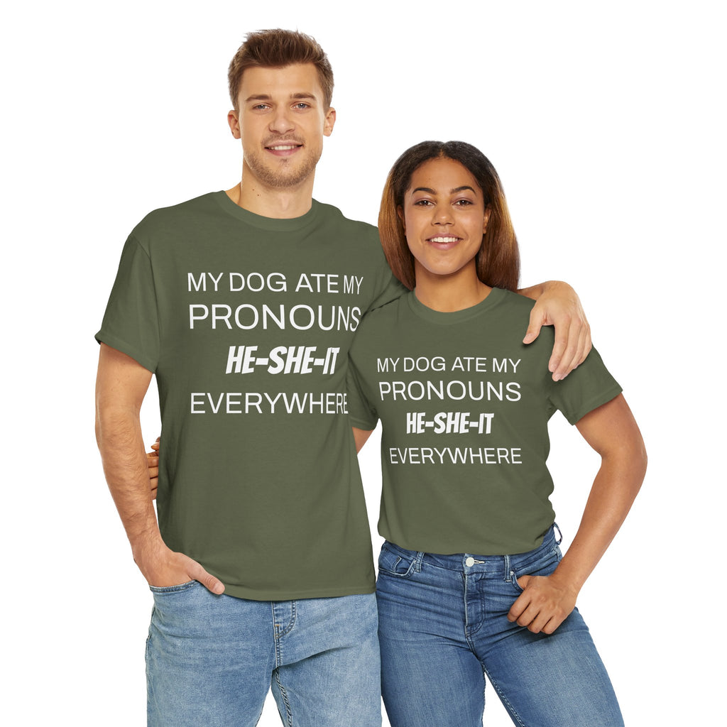 Funny Pronouns T-Shirt, Trendy LGBTQ+ Pride Tee, Casual Wear, Everyday Statement Top