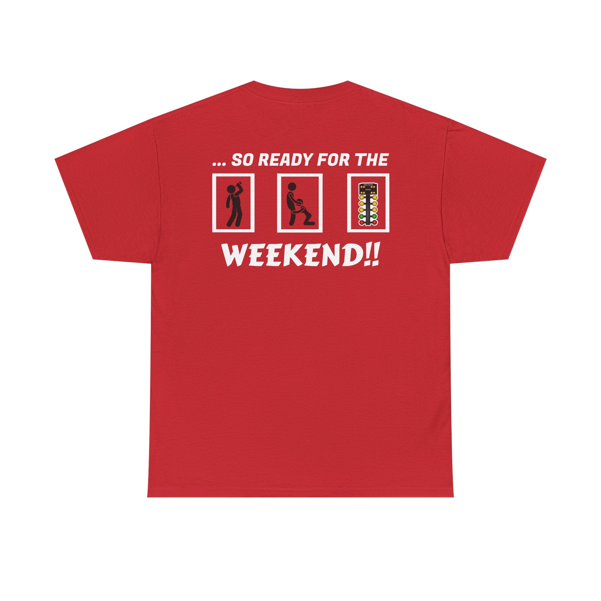 Weekend Vibes Unisex Heavy Cotton Tee, Casual Graphic Shirt, Perfect for Relaxation, Gift for Friends, Summer Wear