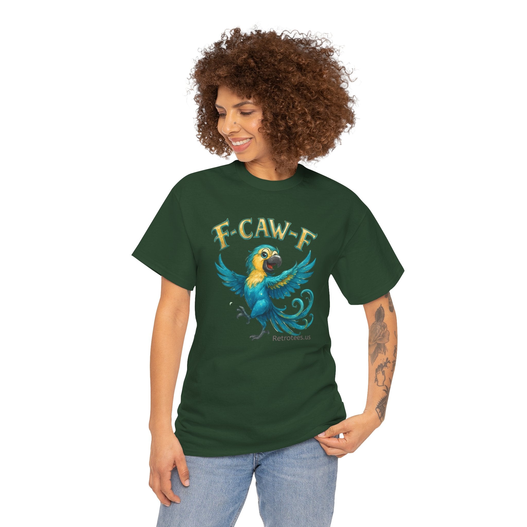 Parrot 'F-CAW-F' Graphic Tee
