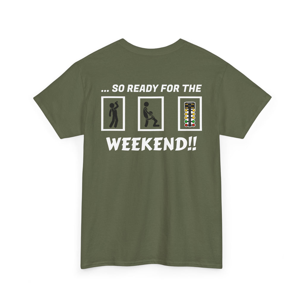 Weekend Vibes Unisex Heavy Cotton Tee, Casual Graphic Shirt, Perfect for Relaxation, Gift for Friends, Summer Wear