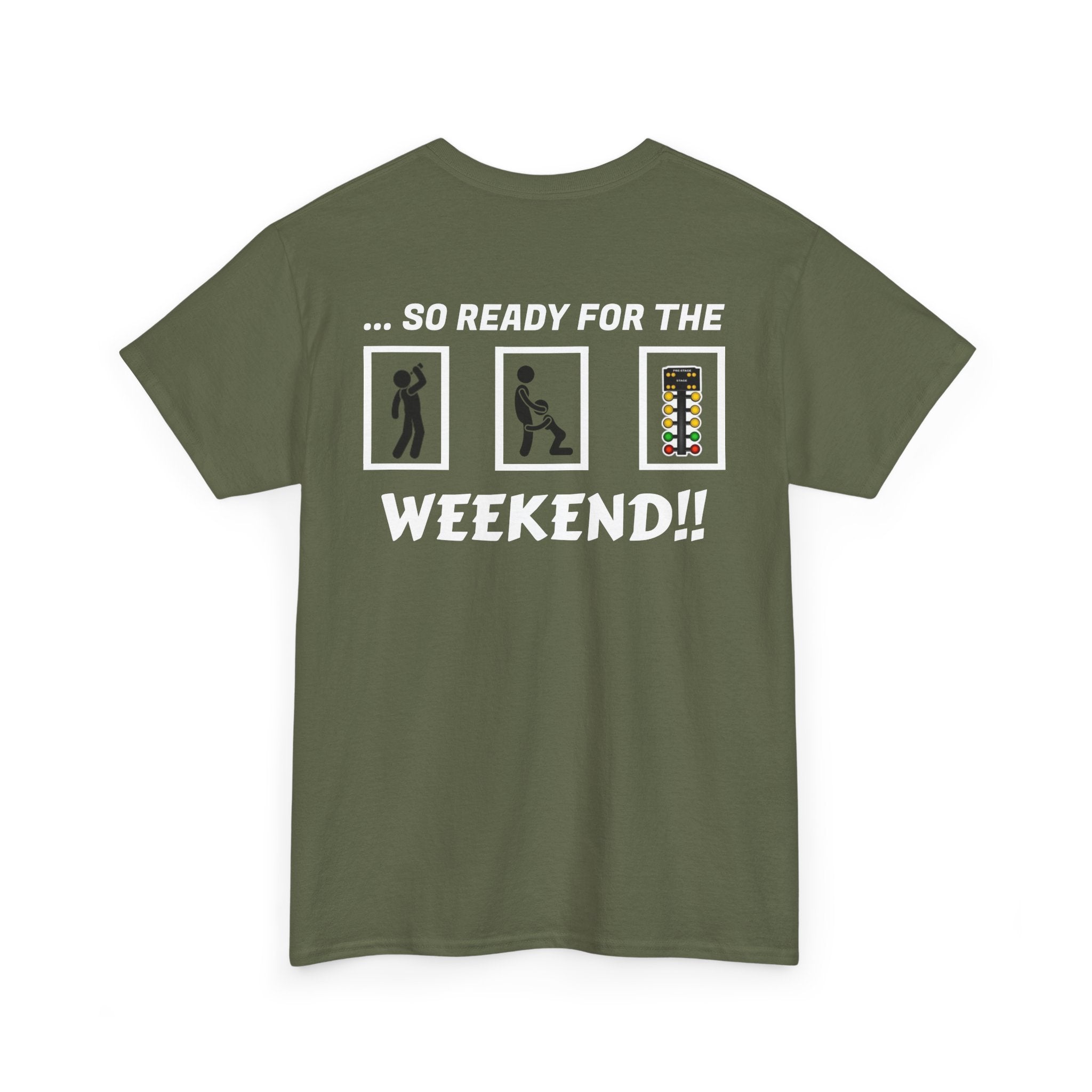 Weekend Vibes Unisex Heavy Cotton Tee, Casual Graphic Shirt, Perfect for Relaxation, Gift for Friends, Summer Wear