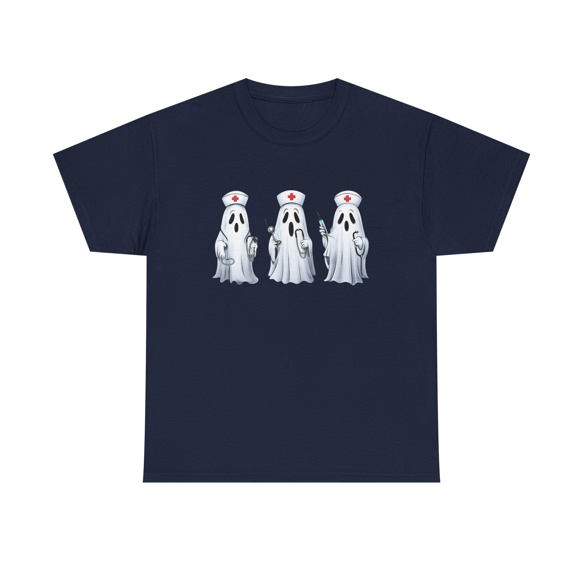 Ghostly Nurses Unisex Heavy Cotton Tee