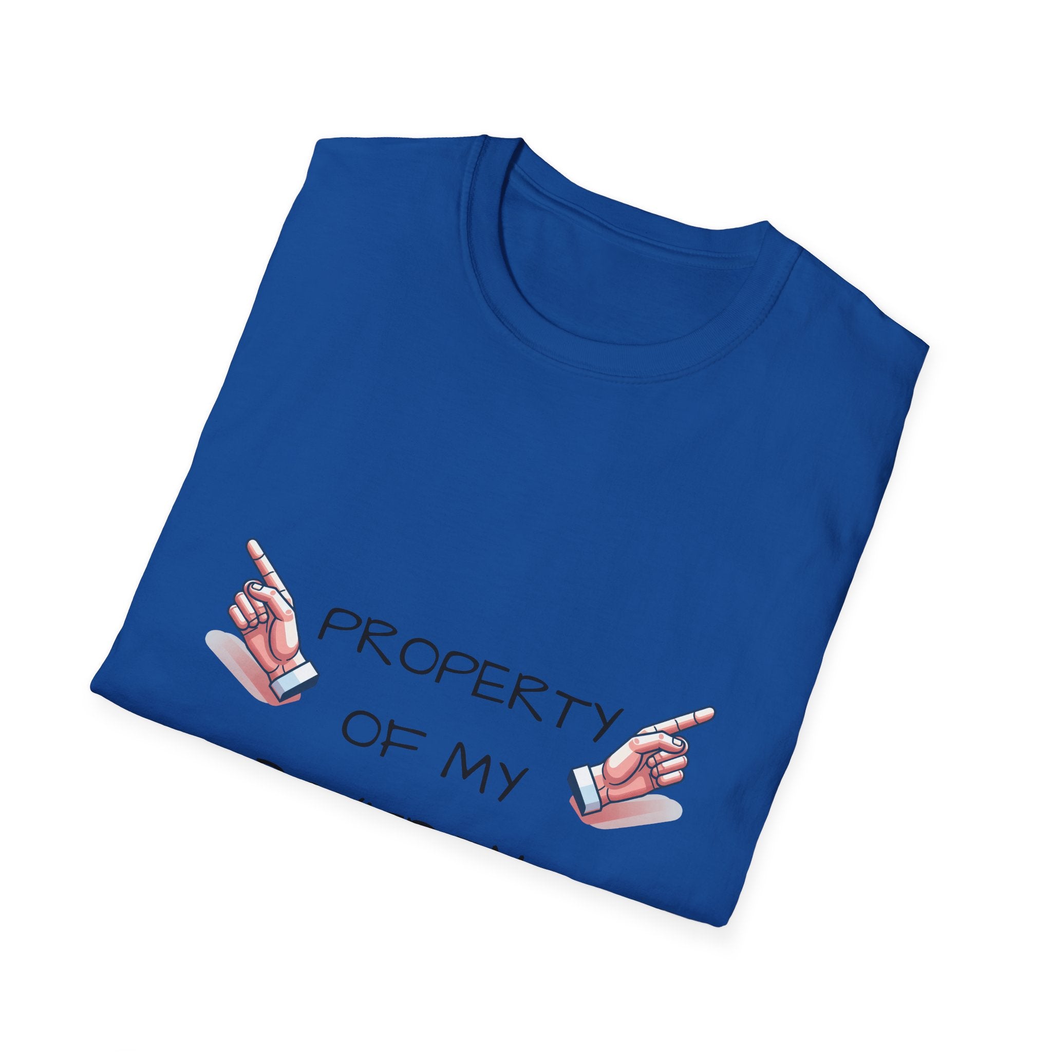 Unisex Couple's Graphic Tee, Trendy Relationship Shirt, Property of My Boyfriend T-Shirt, Valentine's Day Gift, Casual Wear