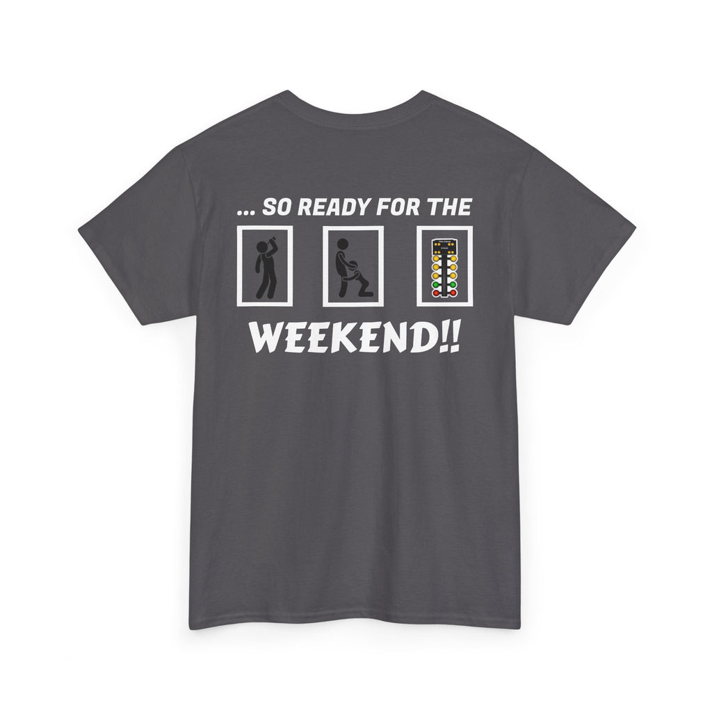 Weekend Vibes Unisex Heavy Cotton Tee, Casual Graphic Shirt, Perfect for Relaxation, Gift for Friends, Summer Wear