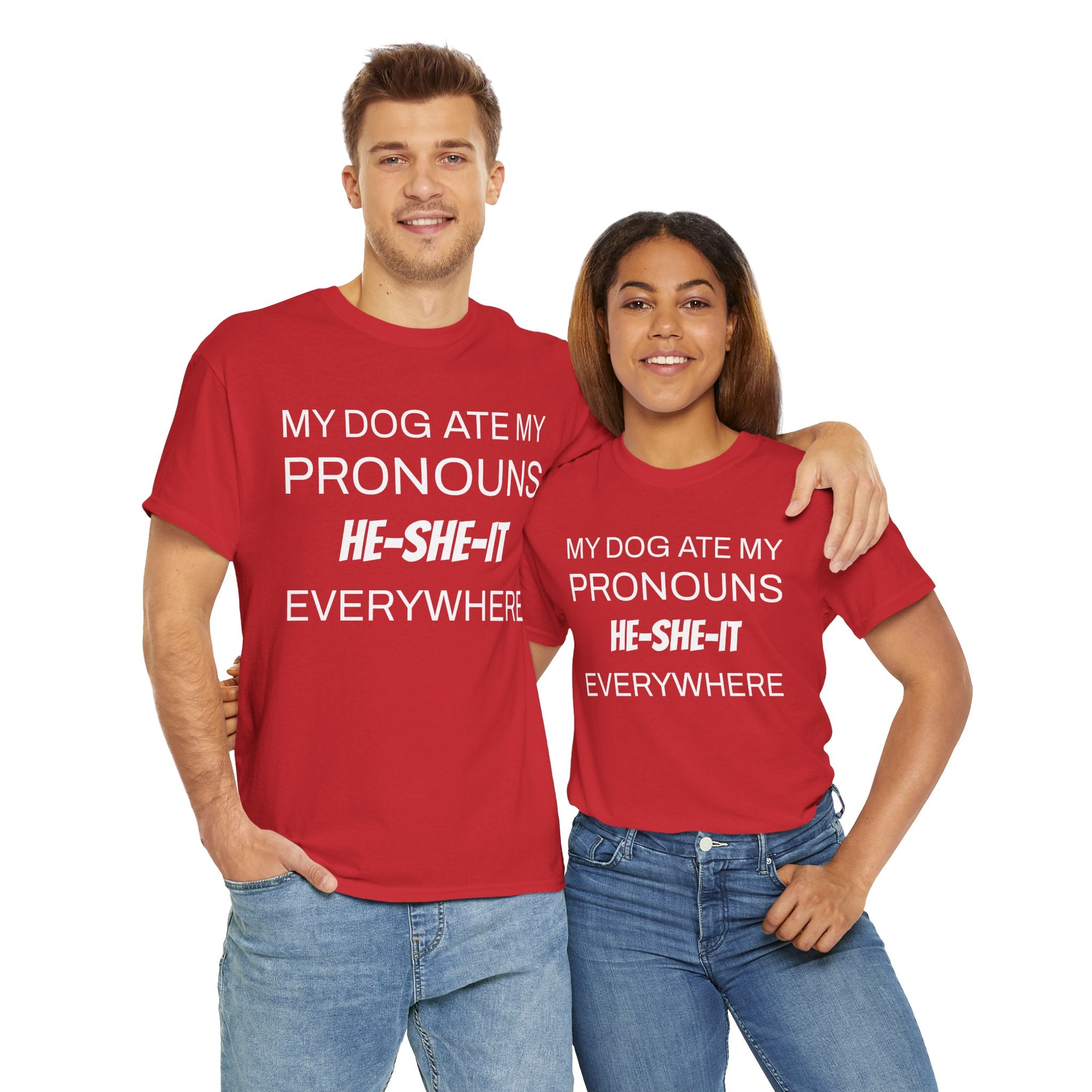 Funny Pronouns T-Shirt, Trendy LGBTQ+ Pride Tee, Casual Wear, Everyday Statement Top