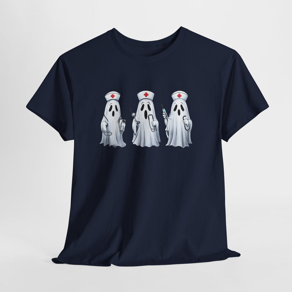 Ghostly Nurses Unisex Heavy Cotton Tee