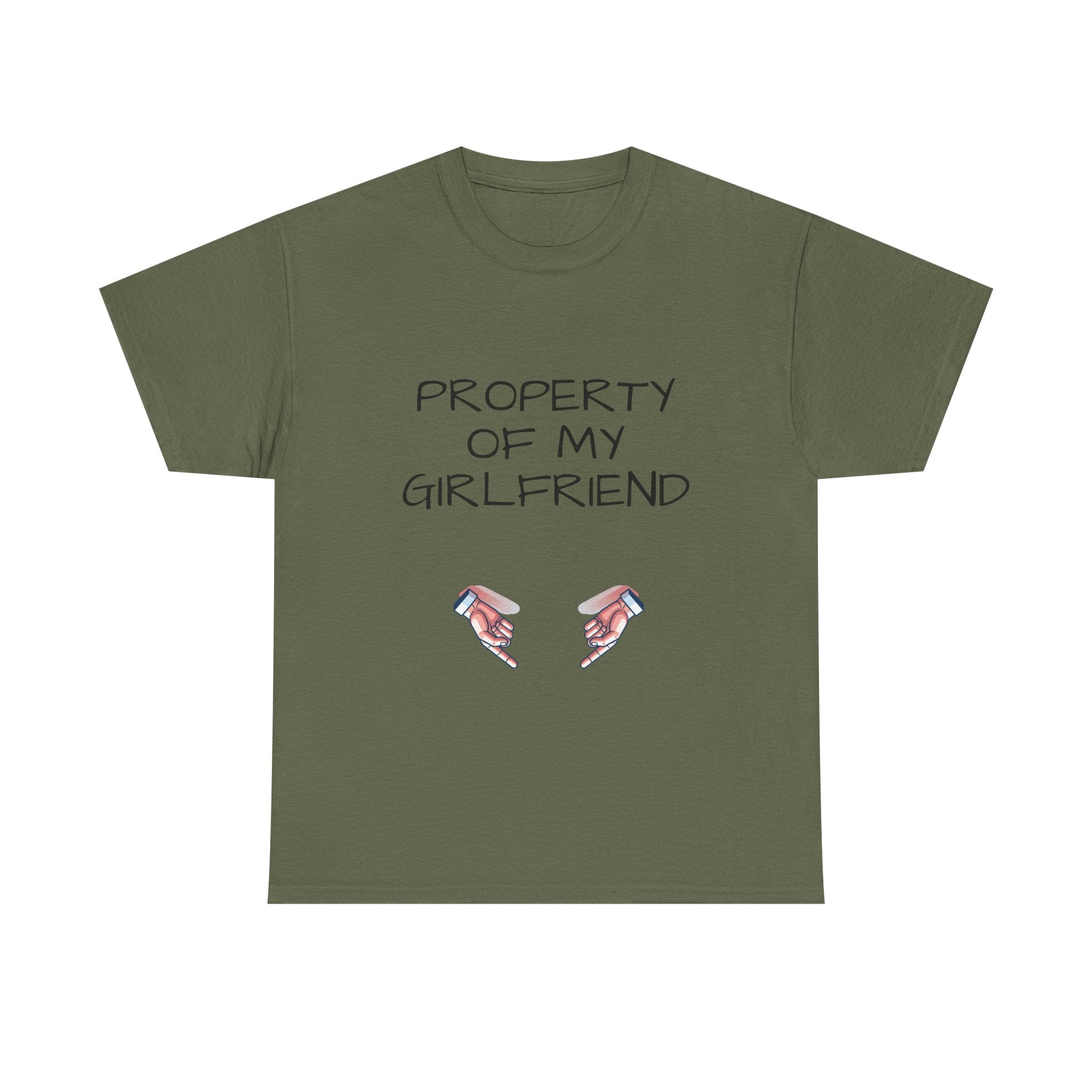Property of My Girlfriend Tee - Cute Unisex Cotton Shirt, Couples Gift, Relationship Humor Tee, Valentine's Day Gift, Fun Casual Wear