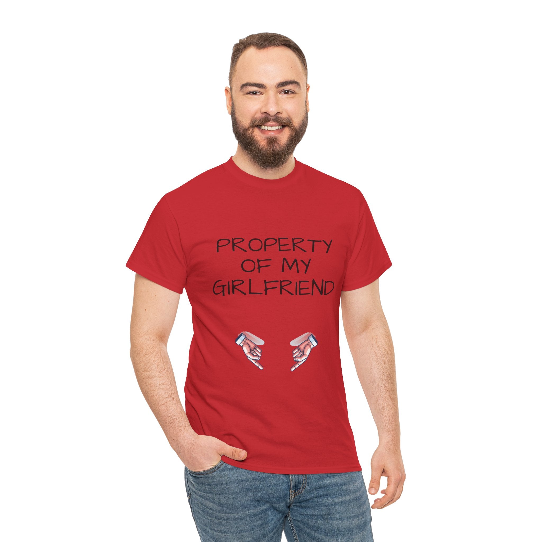 Property of My Girlfriend Tee - Cute Unisex Cotton Shirt, Couples Gift, Relationship Humor Tee, Valentine's Day Gift, Fun Casual Wear