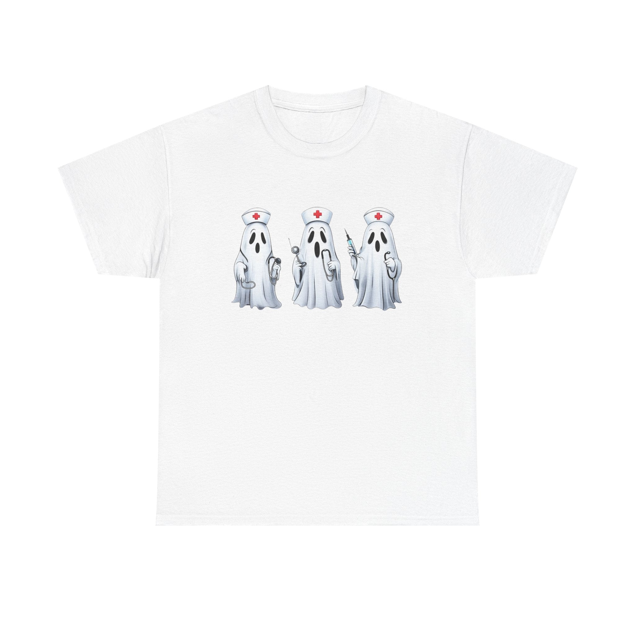 Ghostly Nurses Unisex Heavy Cotton Tee