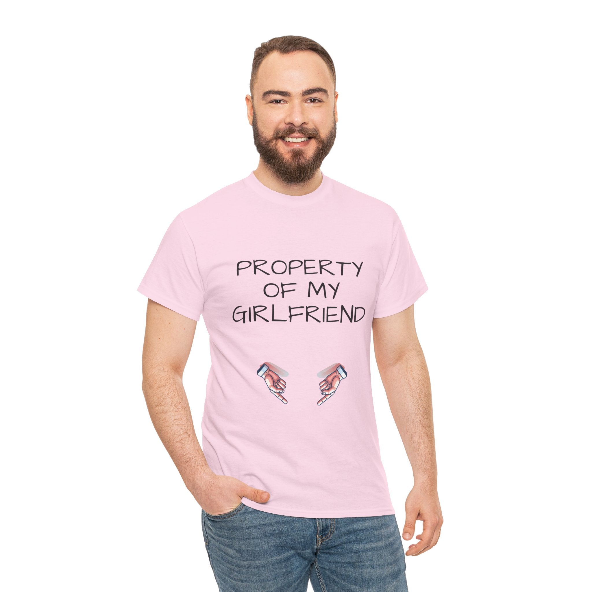 Property of My Girlfriend Tee - Cute Unisex Cotton Shirt, Couples Gift, Relationship Humor Tee, Valentine's Day Gift, Fun Casual Wear