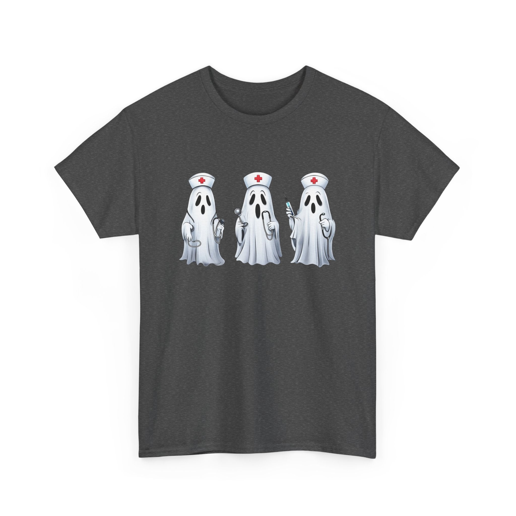 Ghostly Nurses Unisex Heavy Cotton Tee