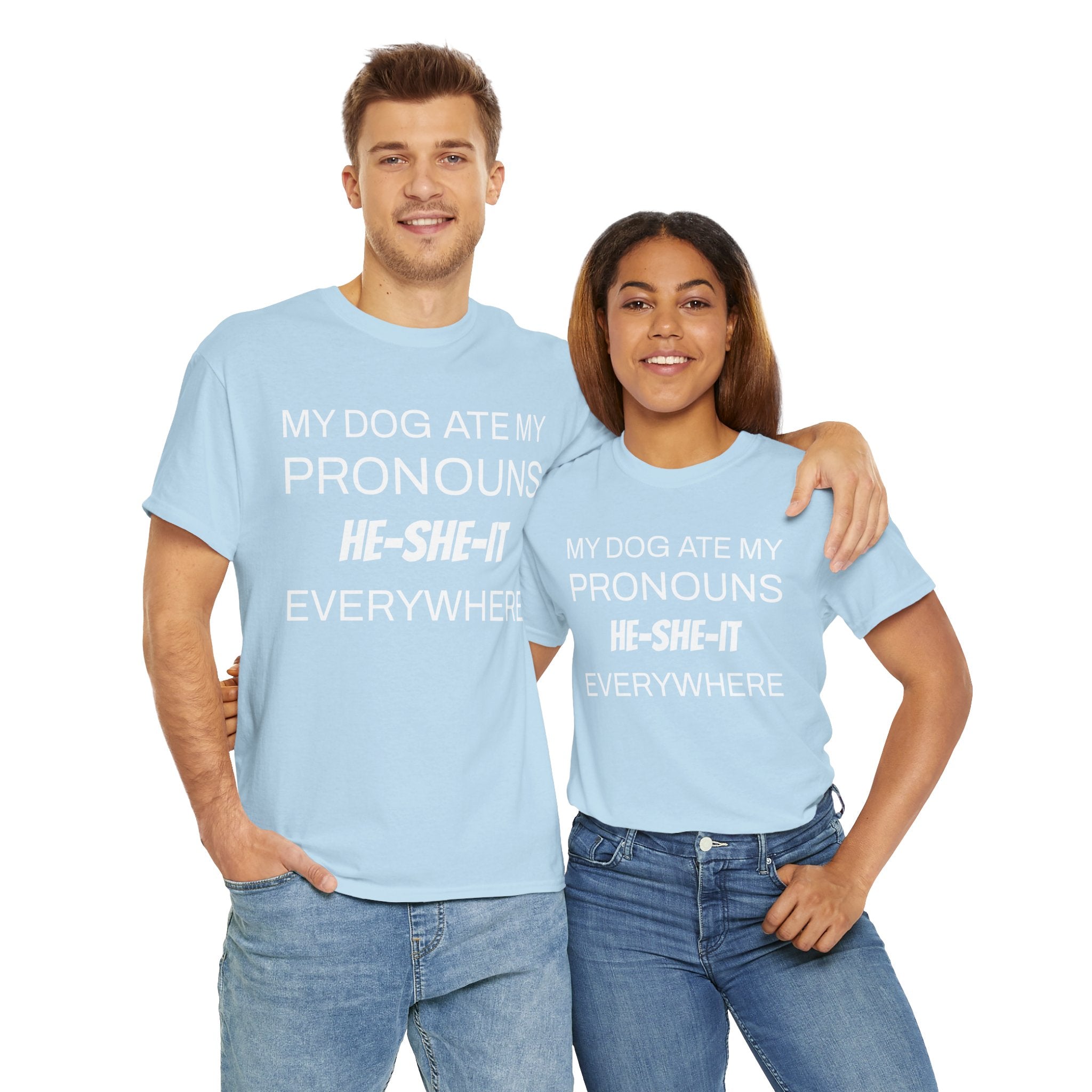 Funny Pronouns T-Shirt, Trendy LGBTQ+ Pride Tee, Casual Wear, Everyday Statement Top