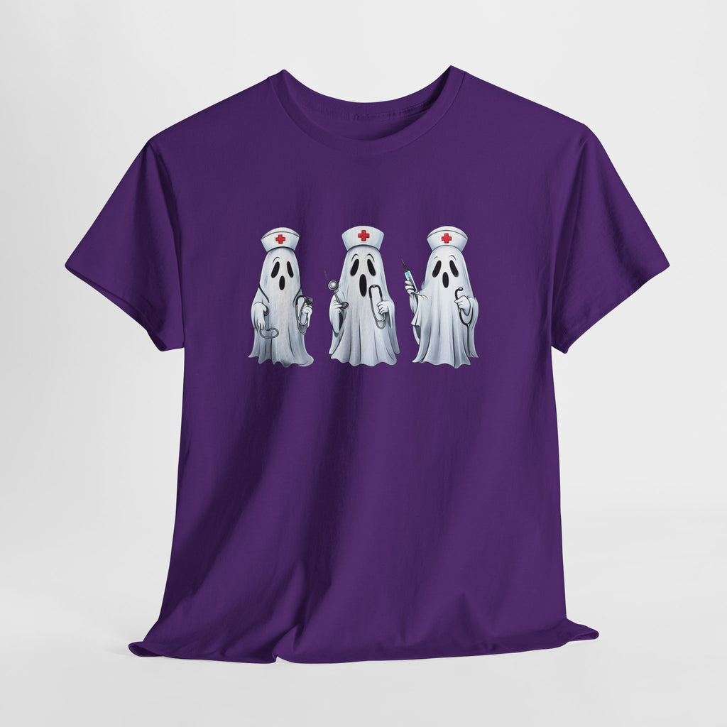 Ghostly Nurses Unisex Heavy Cotton Tee