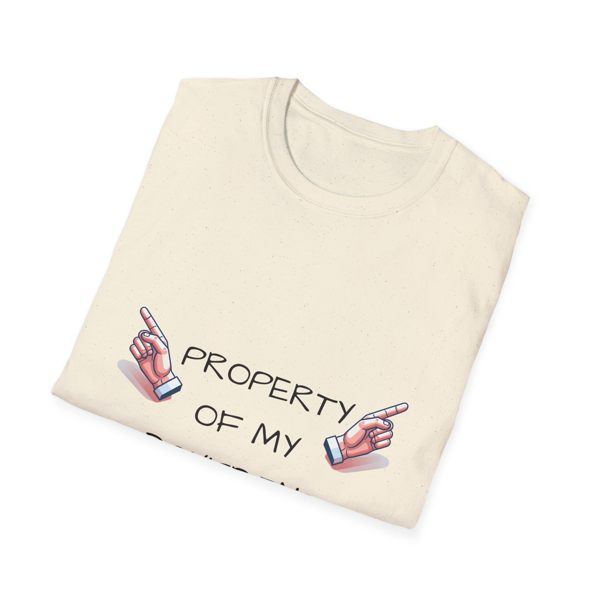 Unisex Couple's Graphic Tee, Trendy Relationship Shirt, Property of My Boyfriend T-Shirt, Valentine's Day Gift, Casual Wear