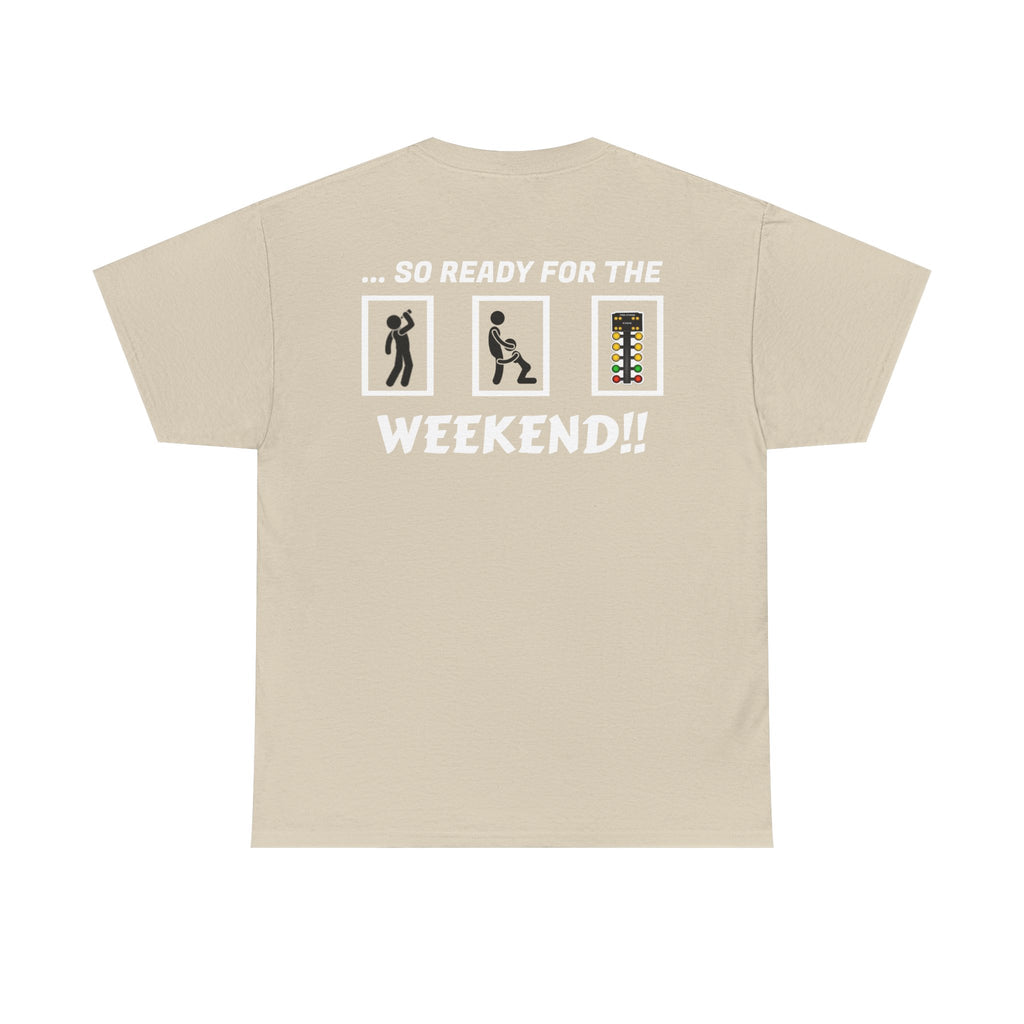 Weekend Vibes Unisex Heavy Cotton Tee, Casual Graphic Shirt, Perfect for Relaxation, Gift for Friends, Summer Wear