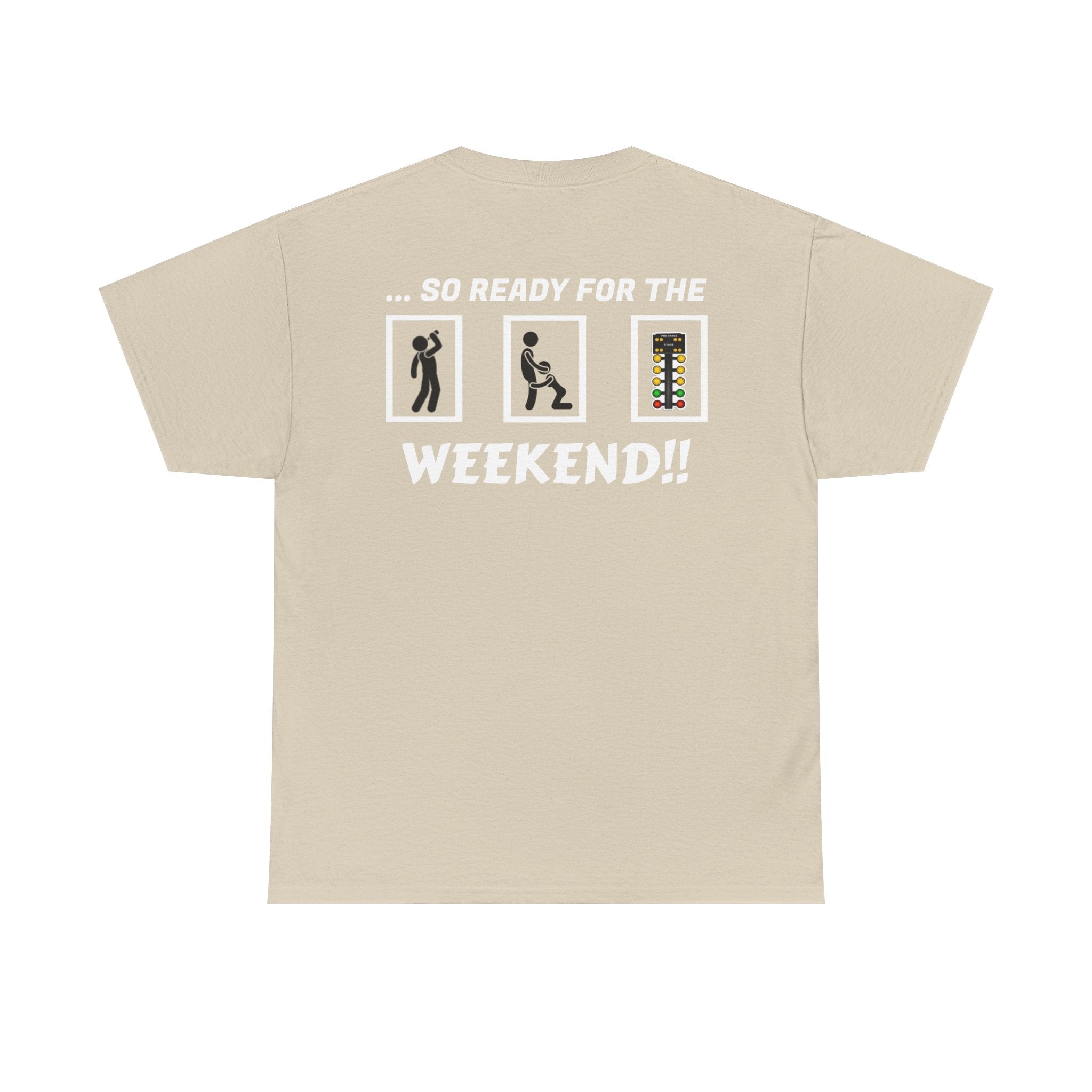 Weekend Vibes Unisex Heavy Cotton Tee, Casual Graphic Shirt, Perfect for Relaxation, Gift for Friends, Summer Wear
