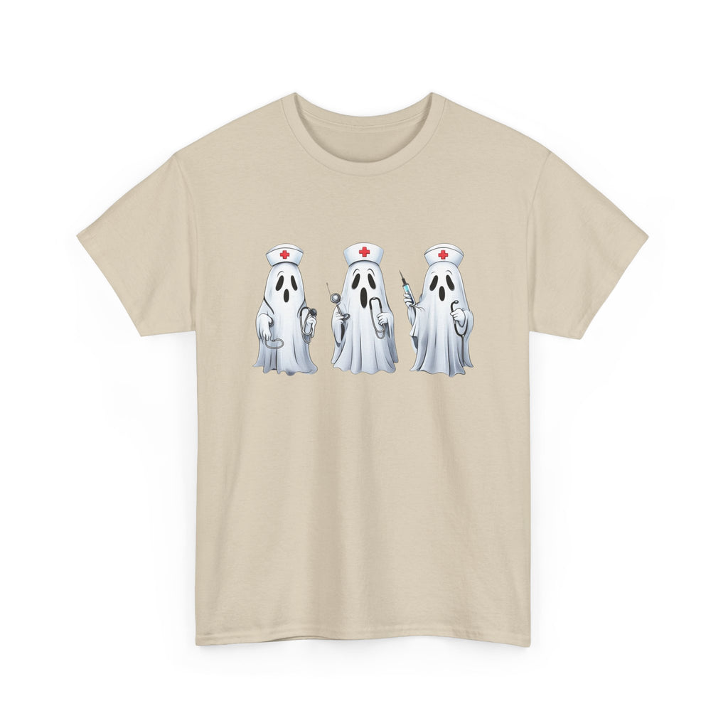 Ghostly Nurses Unisex Heavy Cotton Tee
