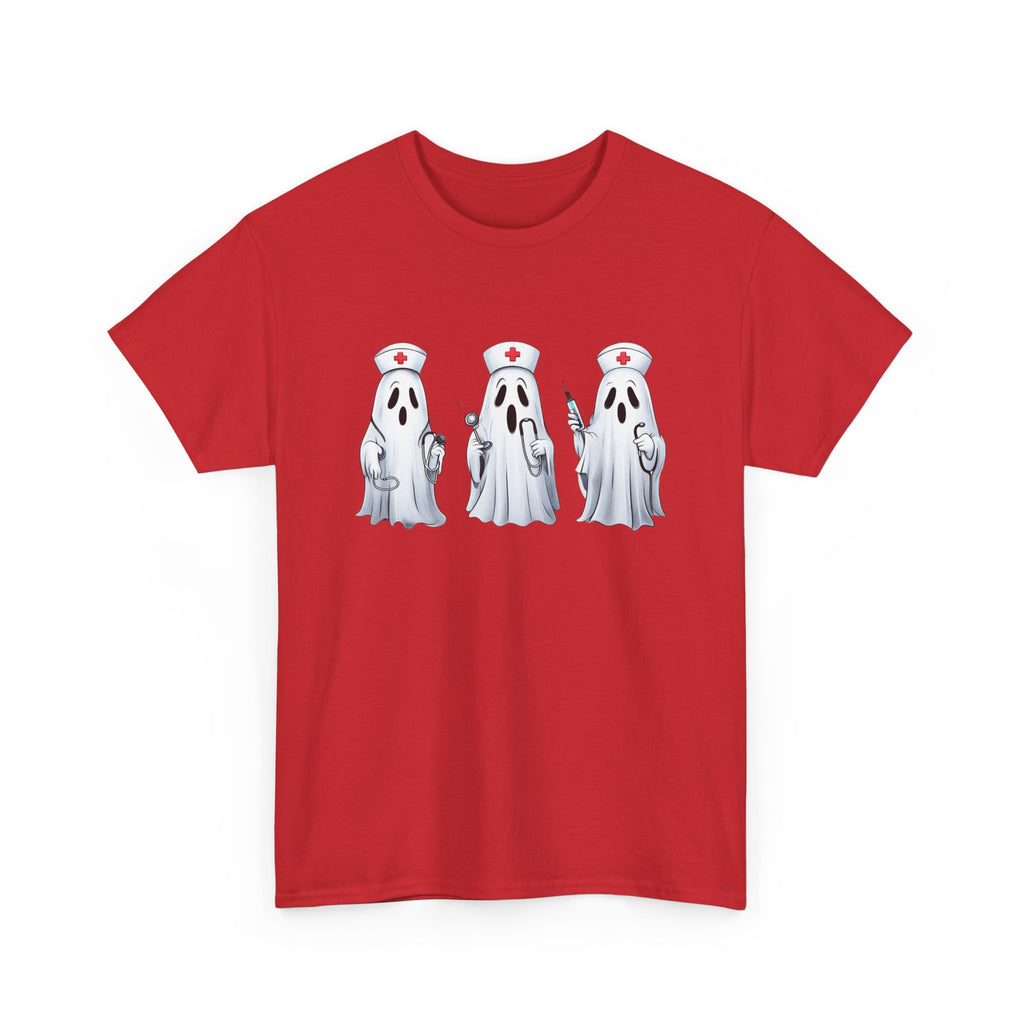 Ghostly Nurses Unisex Heavy Cotton Tee