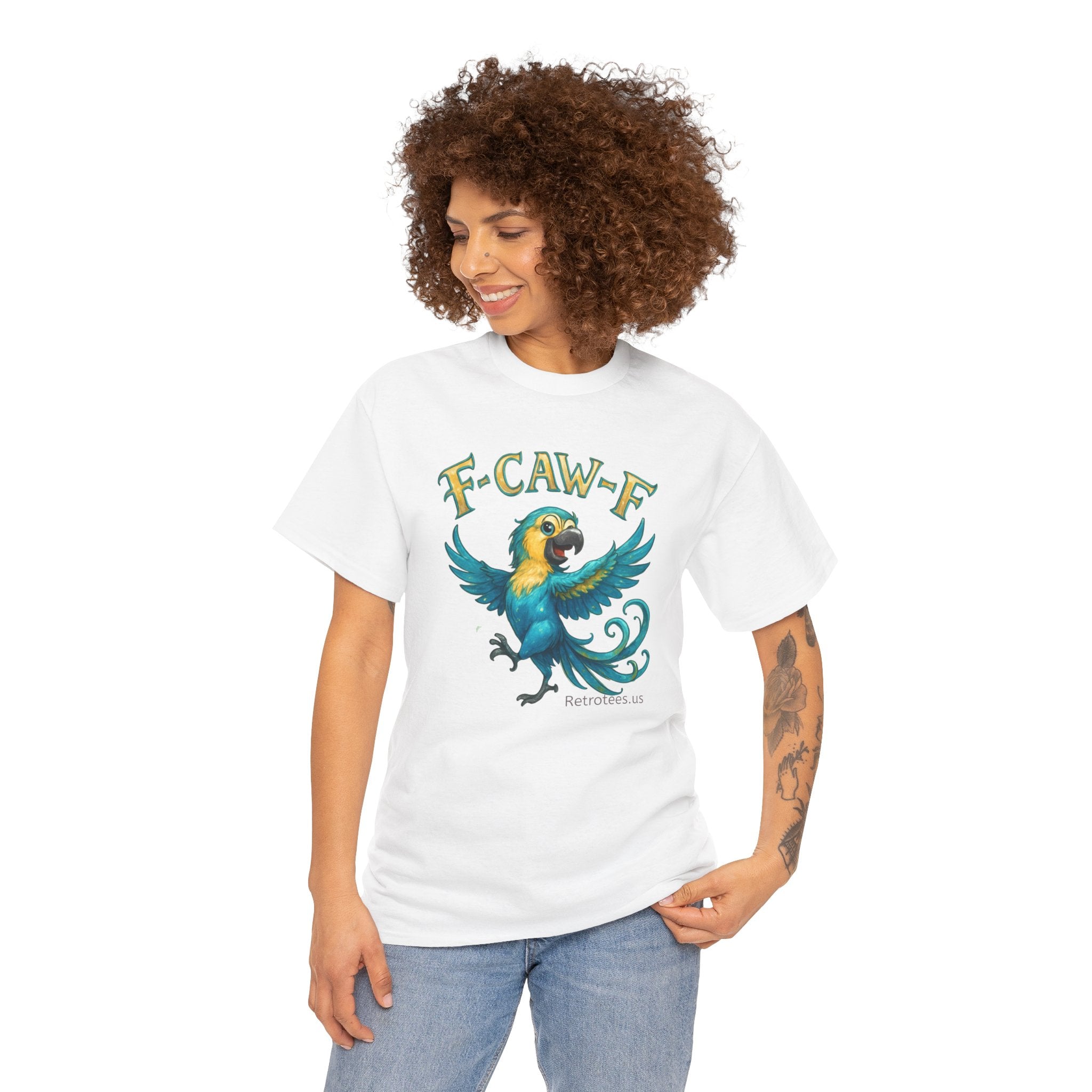 Parrot 'F-CAW-F' Graphic Tee