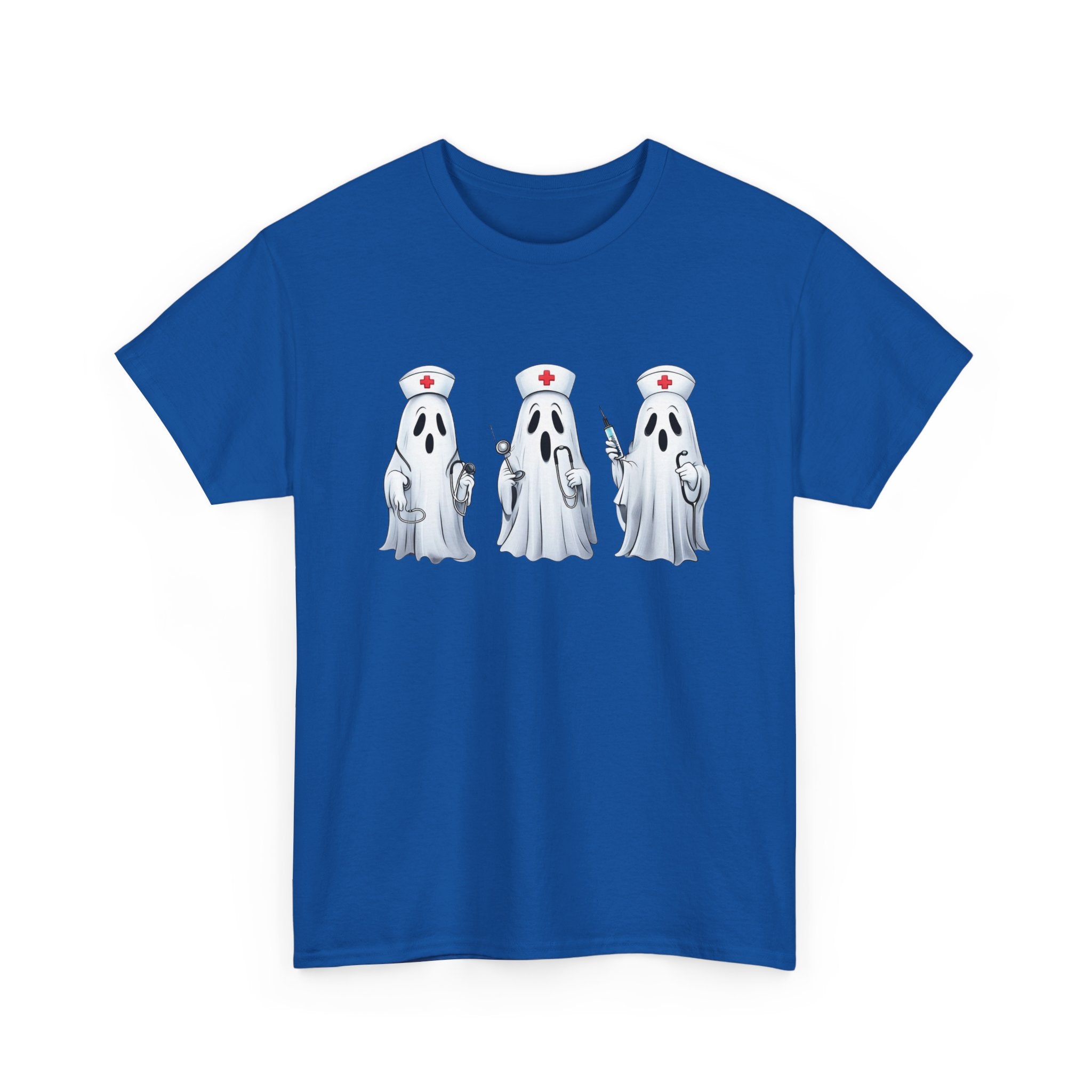 Ghostly Nurses Unisex Heavy Cotton Tee