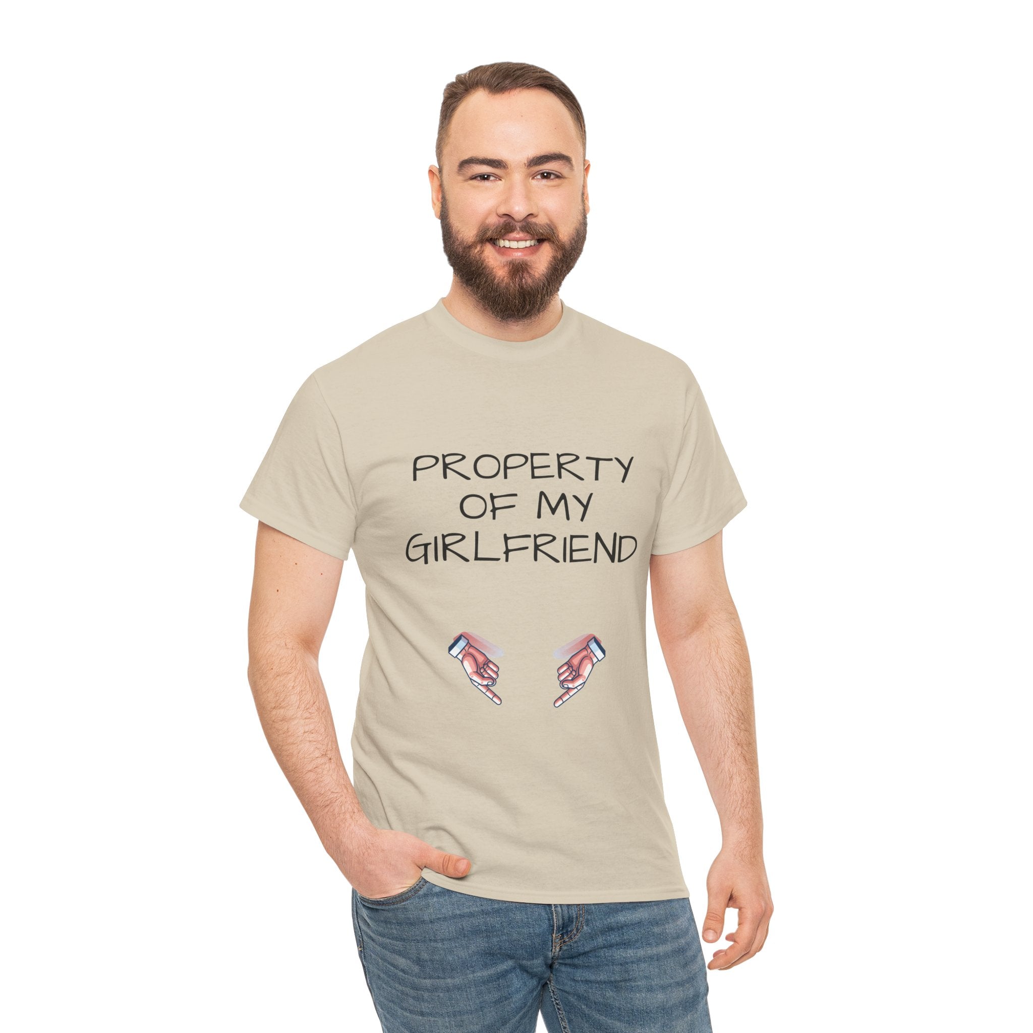 Property of My Girlfriend Tee - Cute Unisex Cotton Shirt, Couples Gift, Relationship Humor Tee, Valentine's Day Gift, Fun Casual Wear