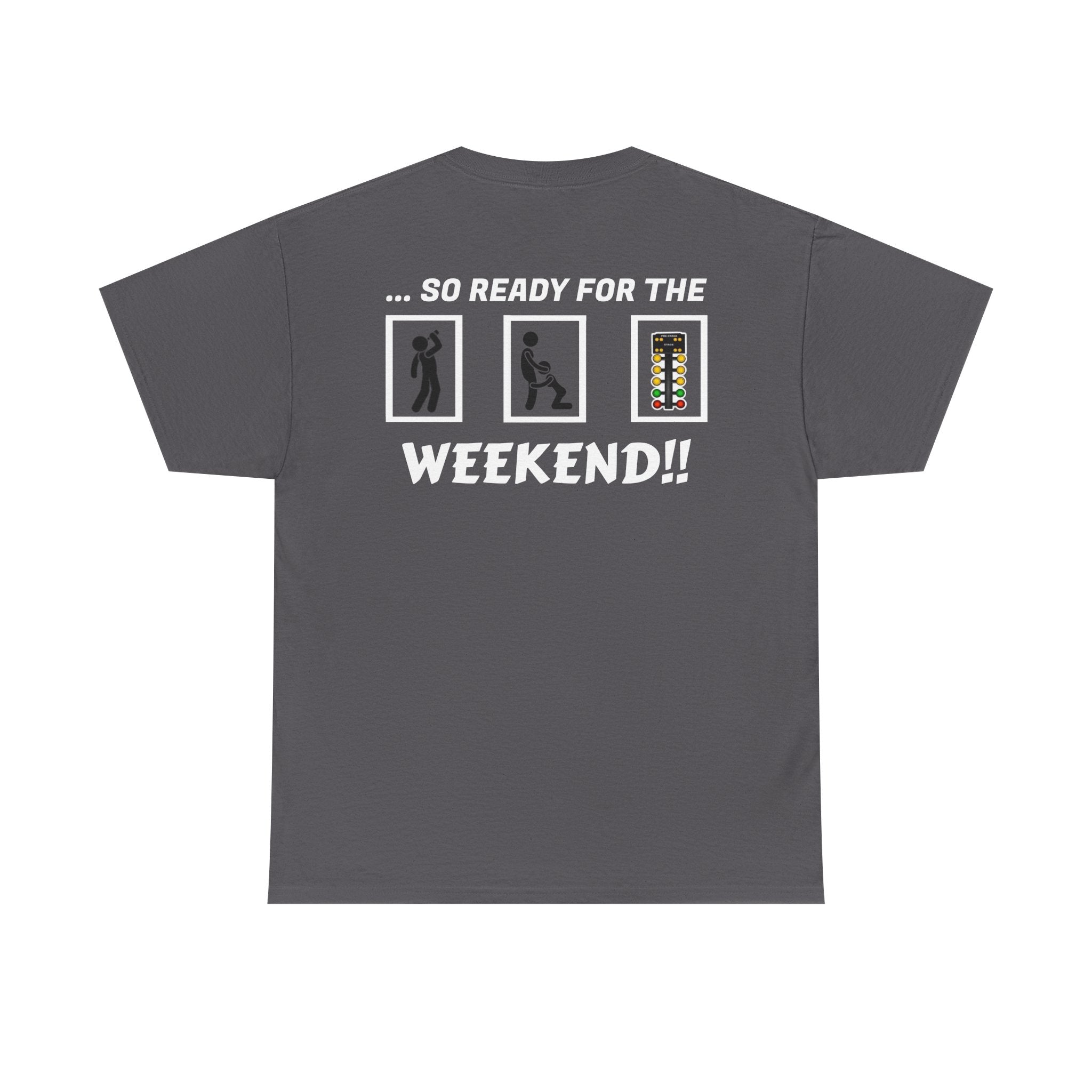 Weekend Vibes Unisex Heavy Cotton Tee, Casual Graphic Shirt, Perfect for Relaxation, Gift for Friends, Summer Wear