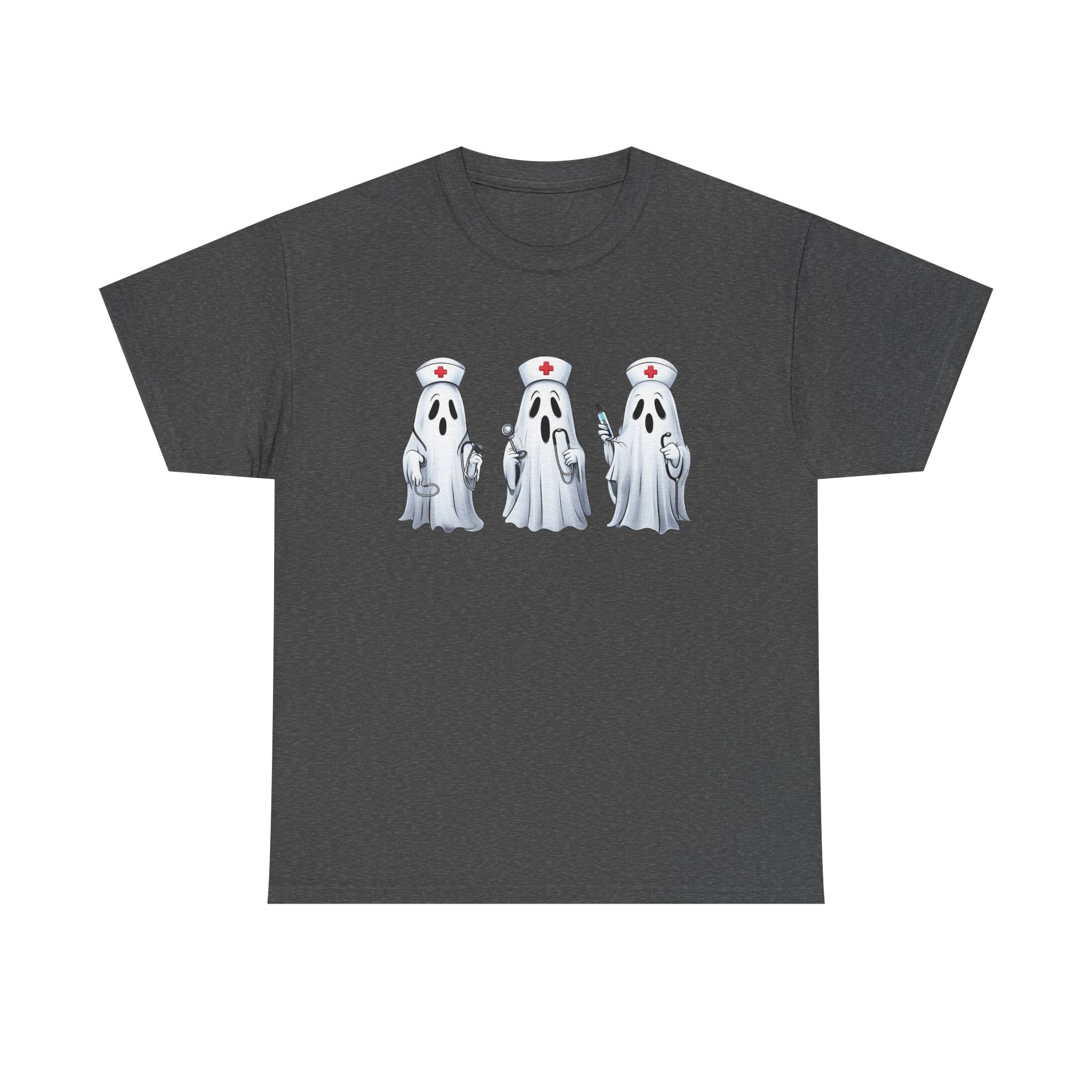 Ghostly Nurses Unisex Heavy Cotton Tee