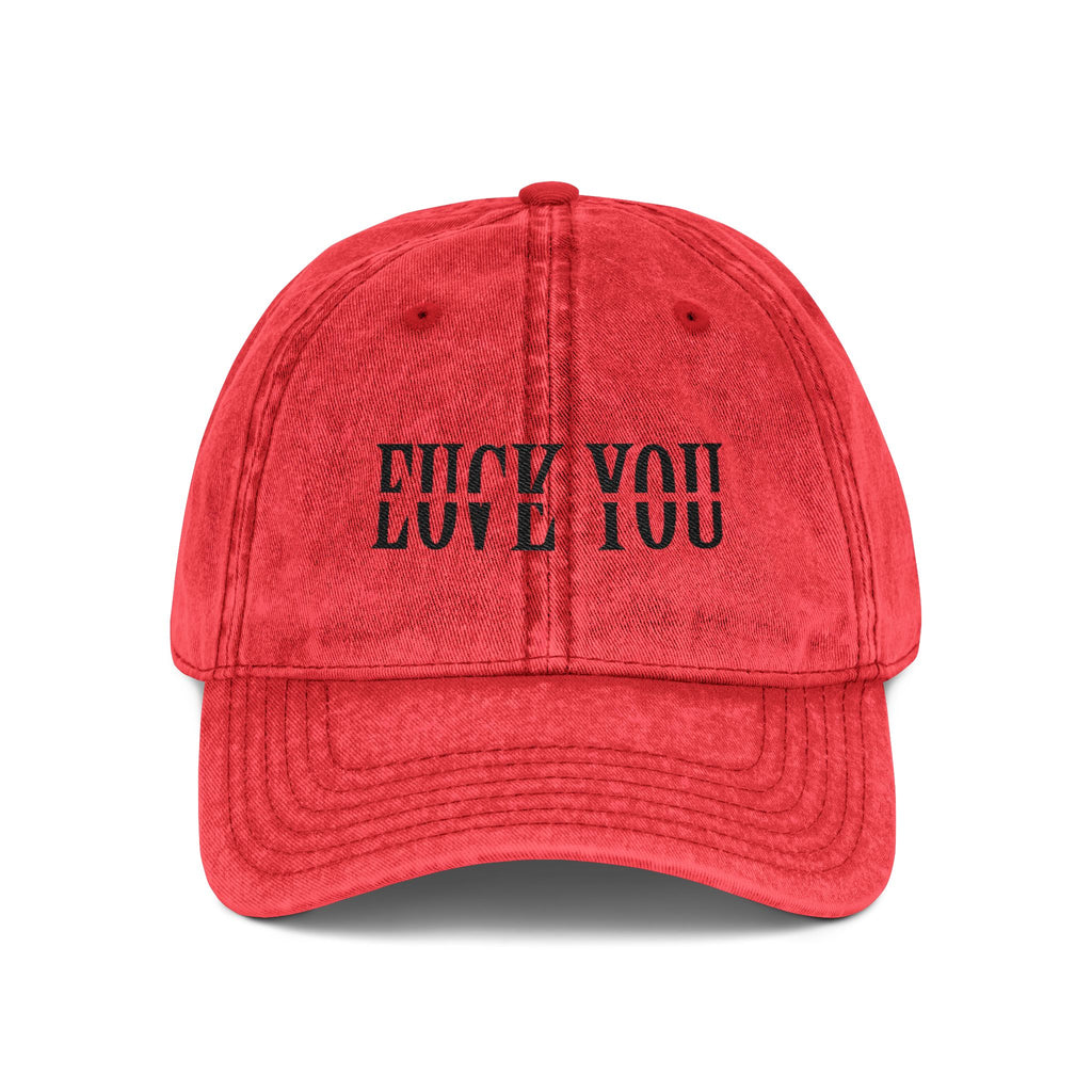 Vintage "Love You" embroidery hat