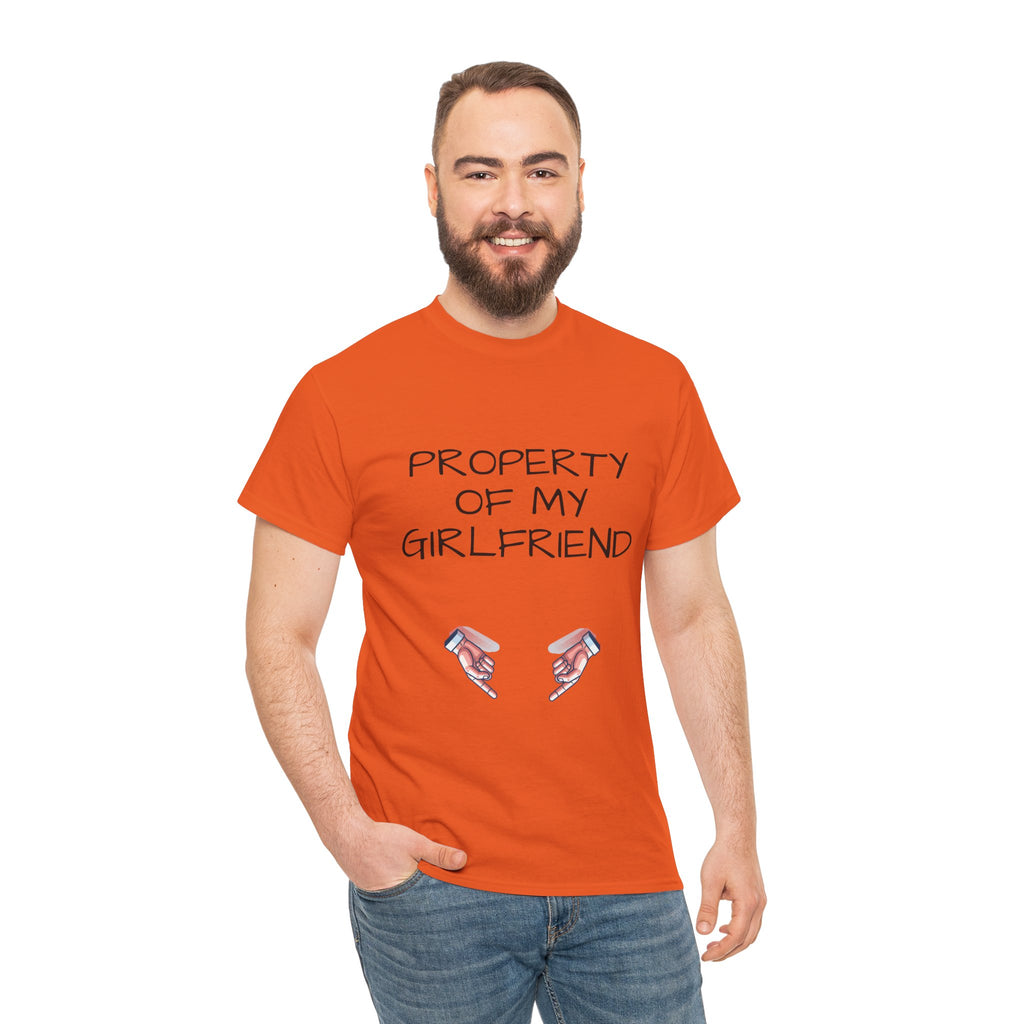Property of My Girlfriend Tee - Cute Unisex Cotton Shirt, Couples Gift, Relationship Humor Tee, Valentine's Day Gift, Fun Casual Wear