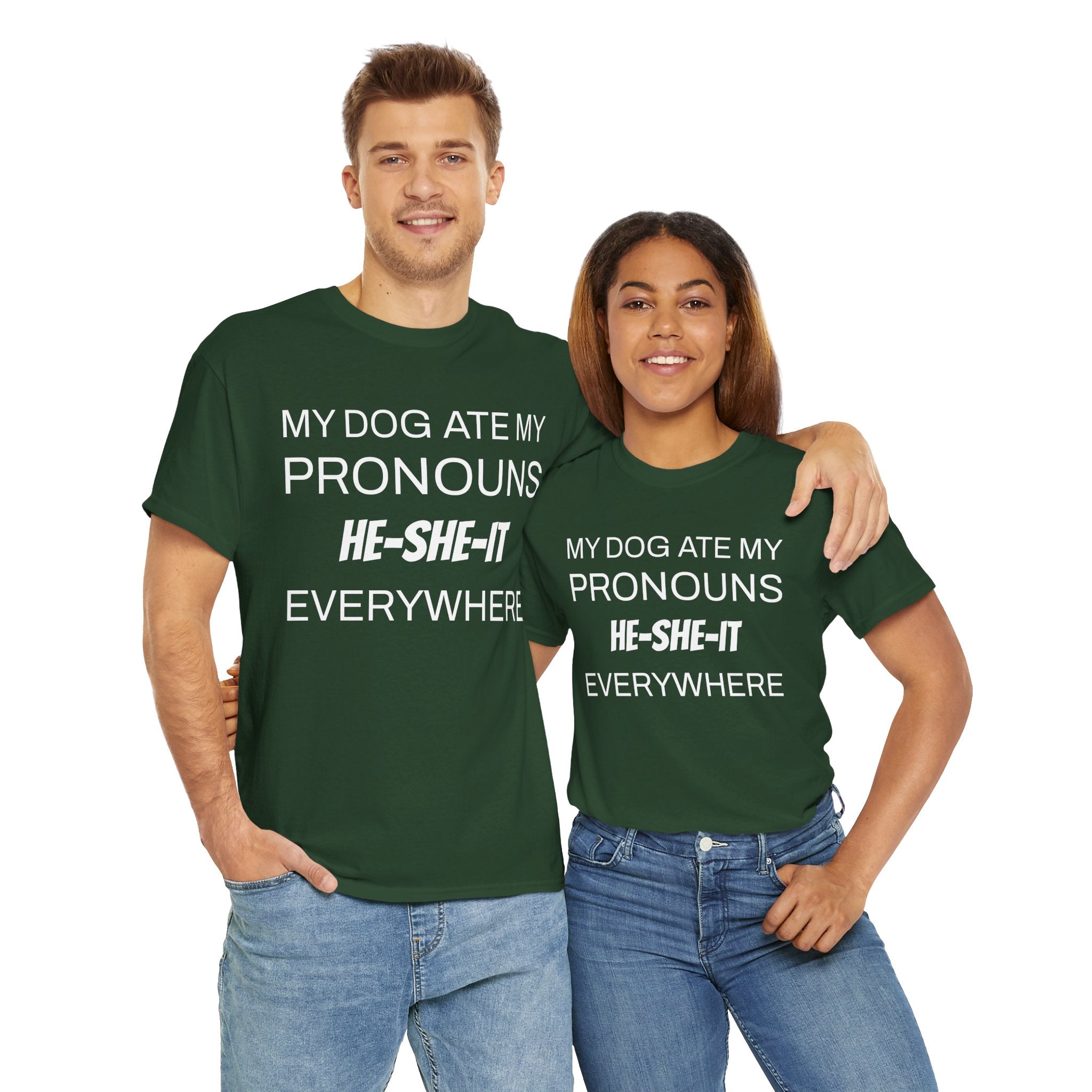 Funny Pronouns T-Shirt, Trendy LGBTQ+ Pride Tee, Casual Wear, Everyday Statement Top
