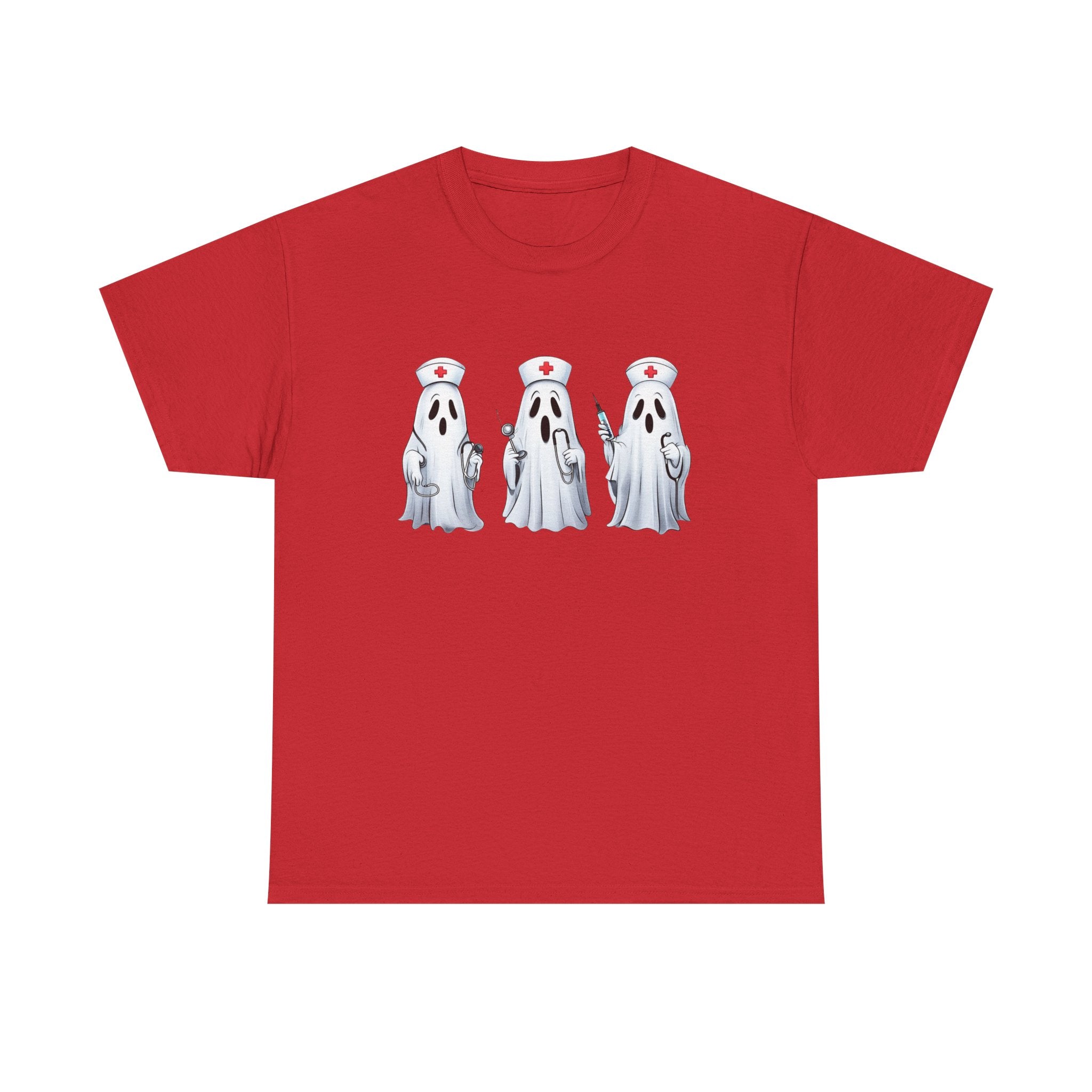 Ghostly Nurses Unisex Heavy Cotton Tee