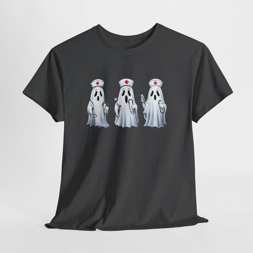 Ghostly Nurses Unisex Heavy Cotton Tee